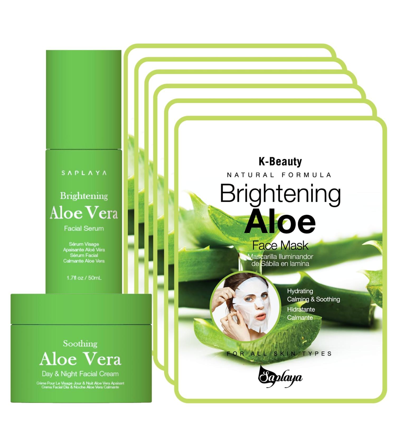 Day & Night Facial Cream Serum - Hydrating Moisturizer for Face Neck & Chest | Soothing Aloe Vera | Made in South Korea - Buy Online on GoSupps.com