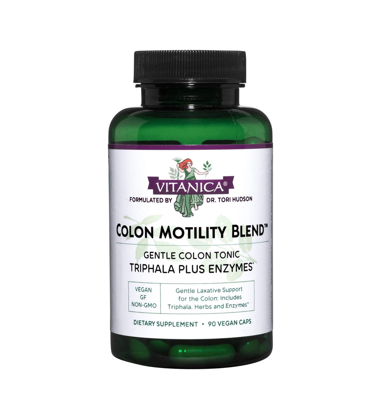 Vitanica Colon Motility Blend - Vegan Colon Support Supplement | 90 Capsules for Digestive Health - Buy Online on GoSupps.com
