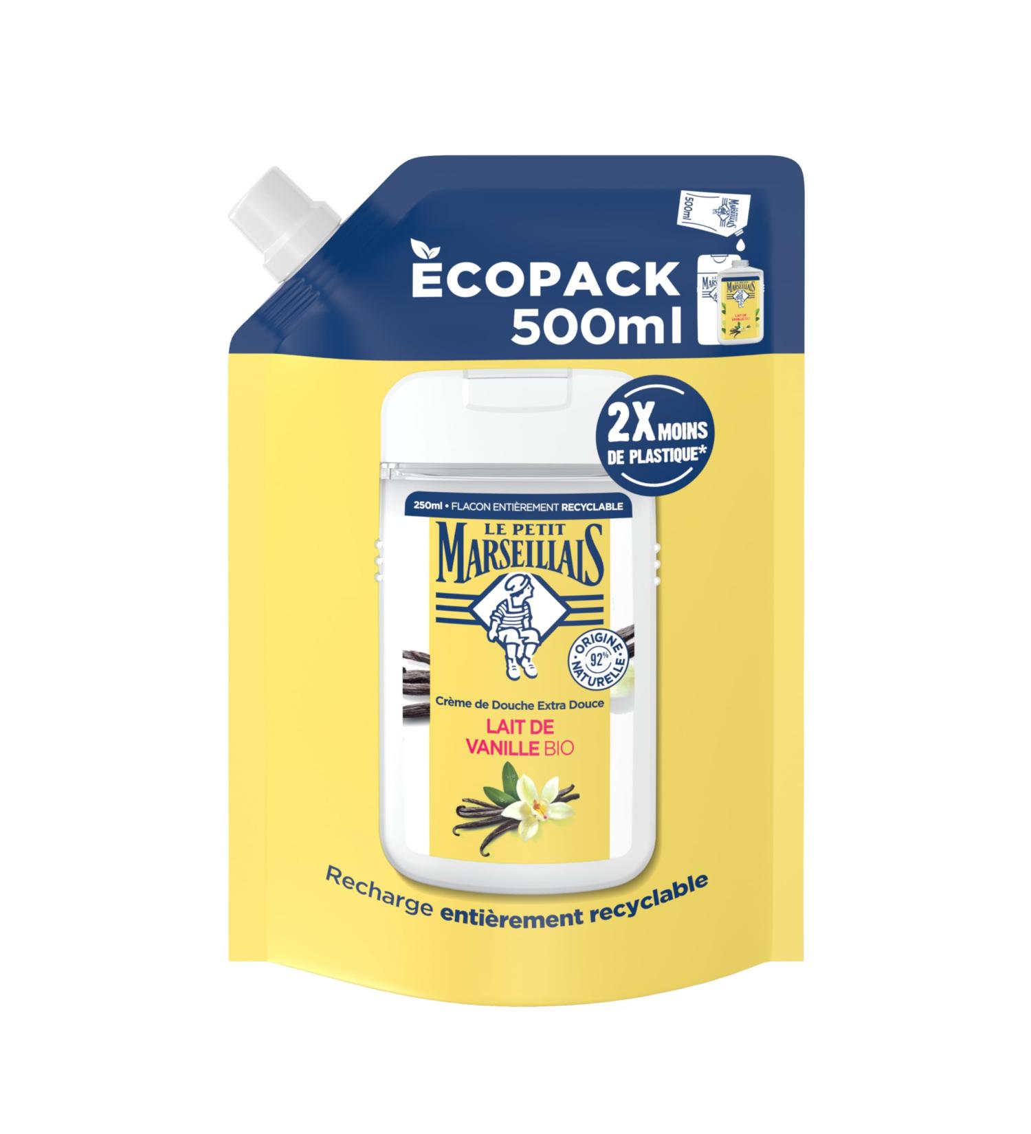  Le Petit Marseillais Le Petit Marseillais | Extra Soft Shower Cream Refill Organic Vanilla Milk (ecopack of 500 ml) 92% ingredients of natural o - Buy Online on GoSupps.com