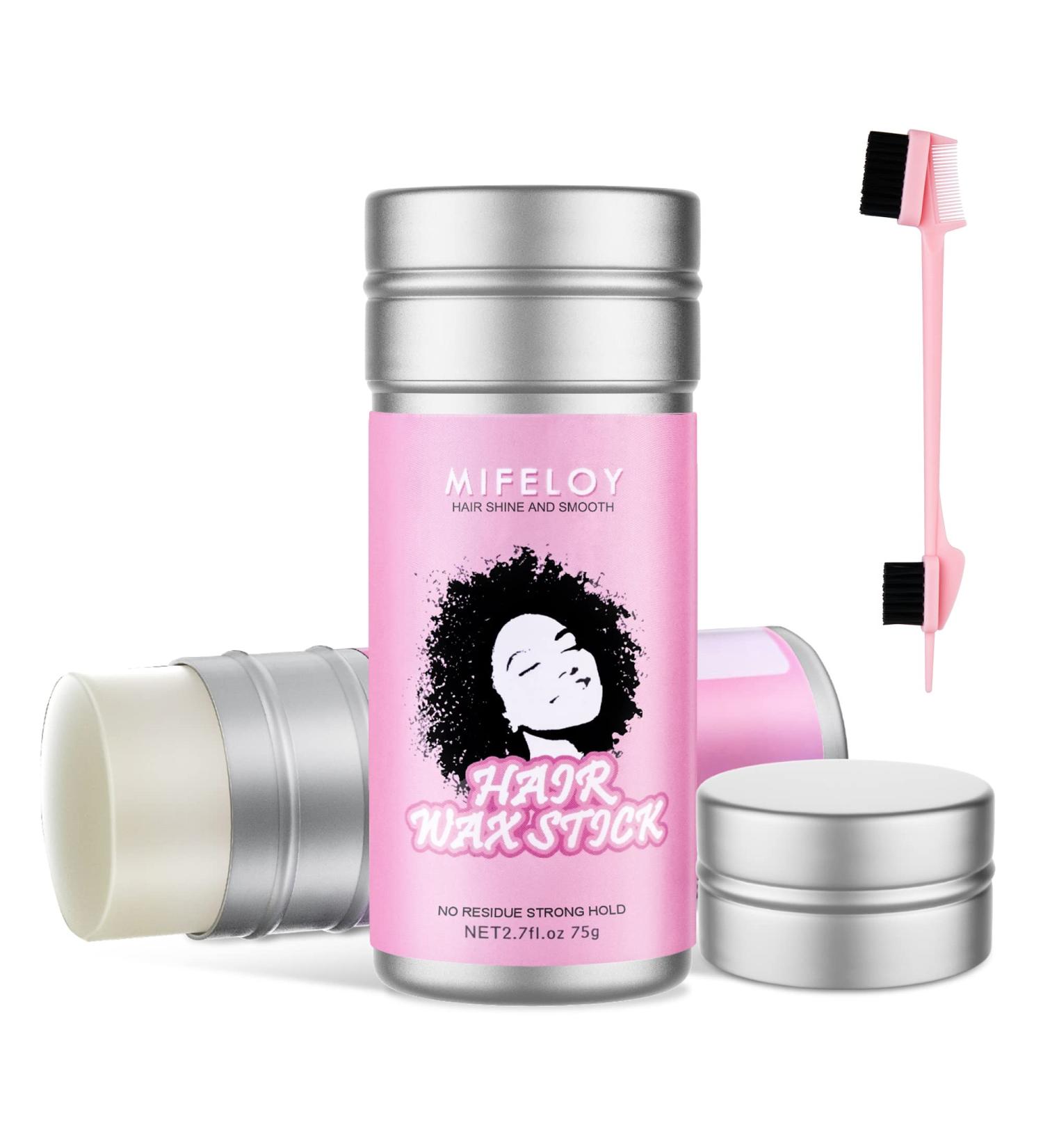 Hair Wax Stick Pomade for Smoothing Flyaways & Frizz Control - Long Lasting Styling Cream Gel for Women - Slick Back Hair Glue Wigs - Edge Control Brush - Natural 1.35 Ounce (Pack of 1) - Buy Online on GoSupps.com