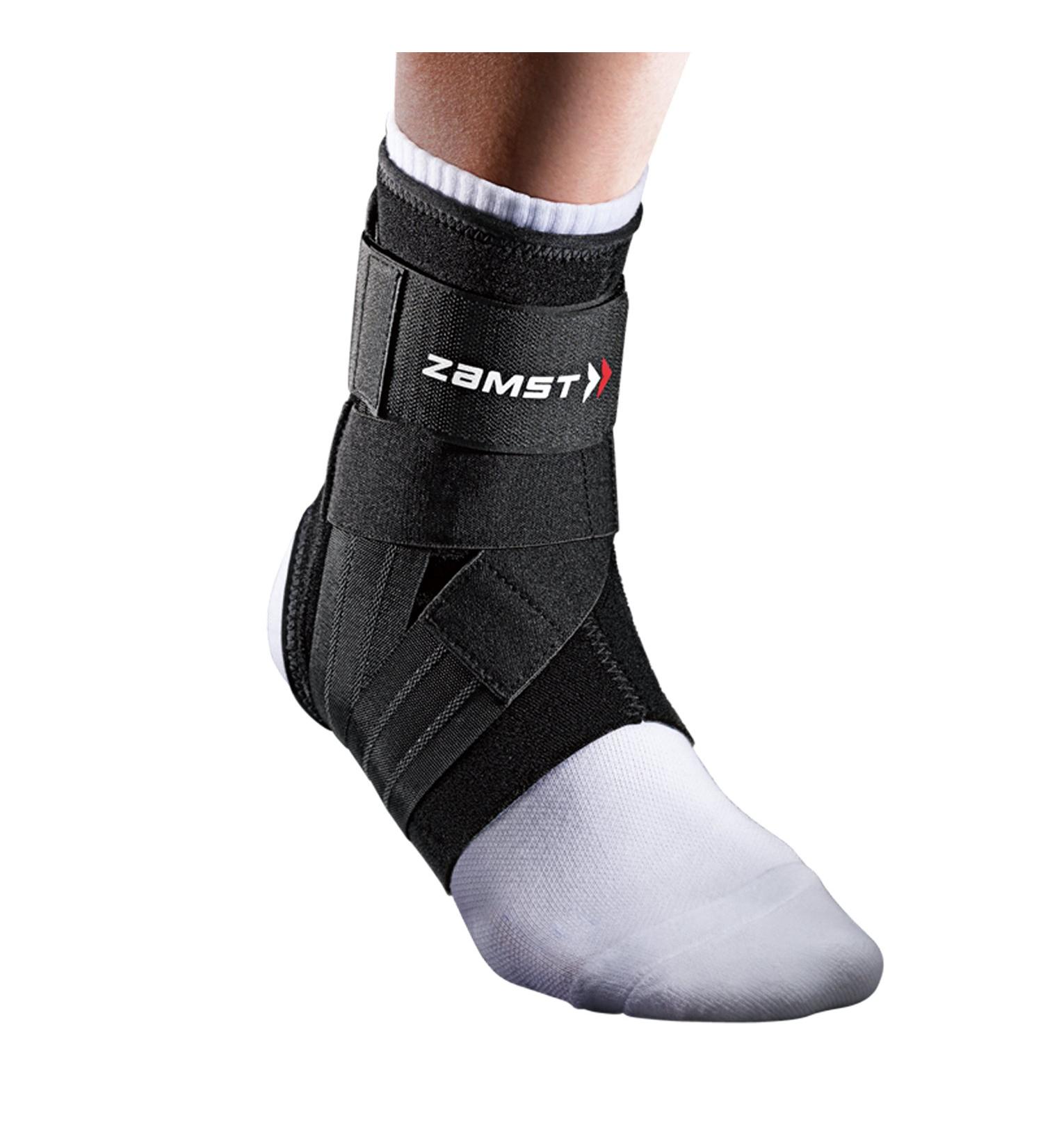 Zamst A1 Sports Ankle Brace | Adjustable Three Way Straps | Moderate Lateral Ankle Sprain Support for Basketball, Volleyball, Football, and Tennis | Black, Left Medium - Buy Online on GoSupps.com