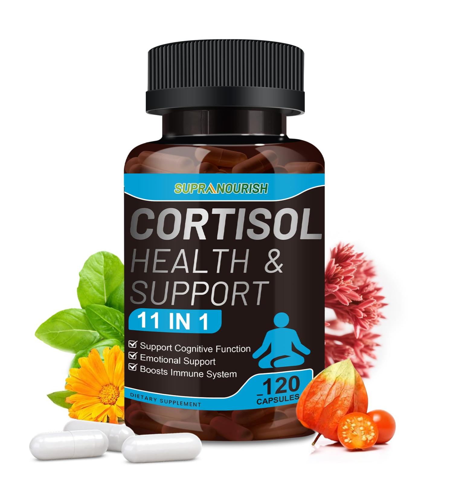 Cortisol Supplements for Women and Men, 11-in-1 Cortisol Manager,Cortisol Reducer with Ashwagandha, Rhodiola, L-Theanine, Cortisol Balance, 120 Capsules (60-Day Supply) 120 Count (Pack of 1) - Buy Online on GoSupps.com