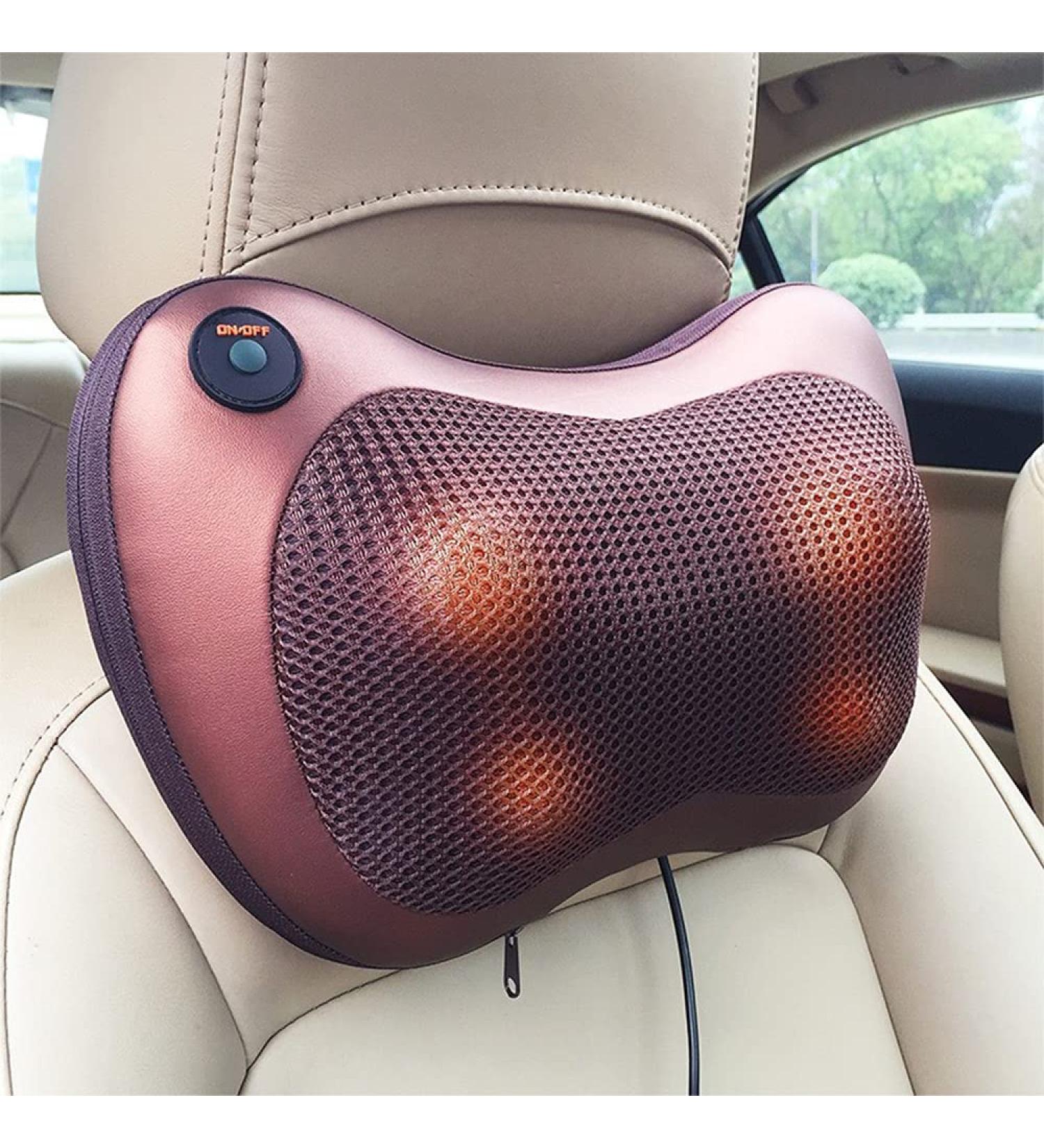 Electric Neck Massager Pillow - 3D Rotating Massage for Home Car & Work | International Shipping Available - Buy Online on GoSupps.com