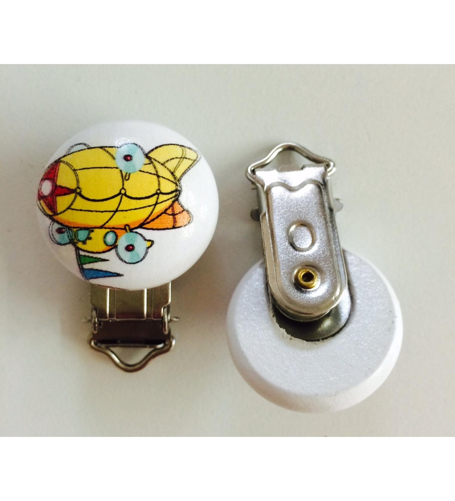 Colorful mix pacifier clip for pacifier chain to make yourself in different designs clip for pacifier chain (Zeppelin)