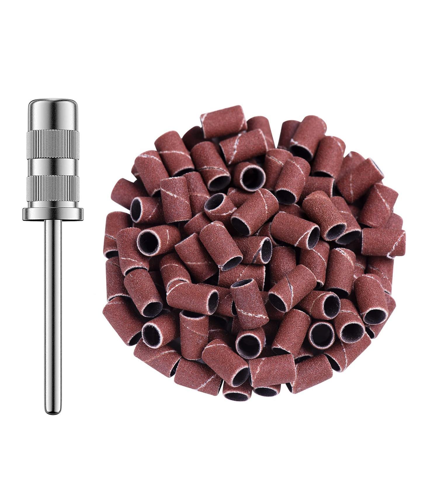 MelodySusie 100pcs Sanding Sleeves - 180 Grit Nail Drill Attachments for Nail Art and Design - Buy Online on GoSupps.com