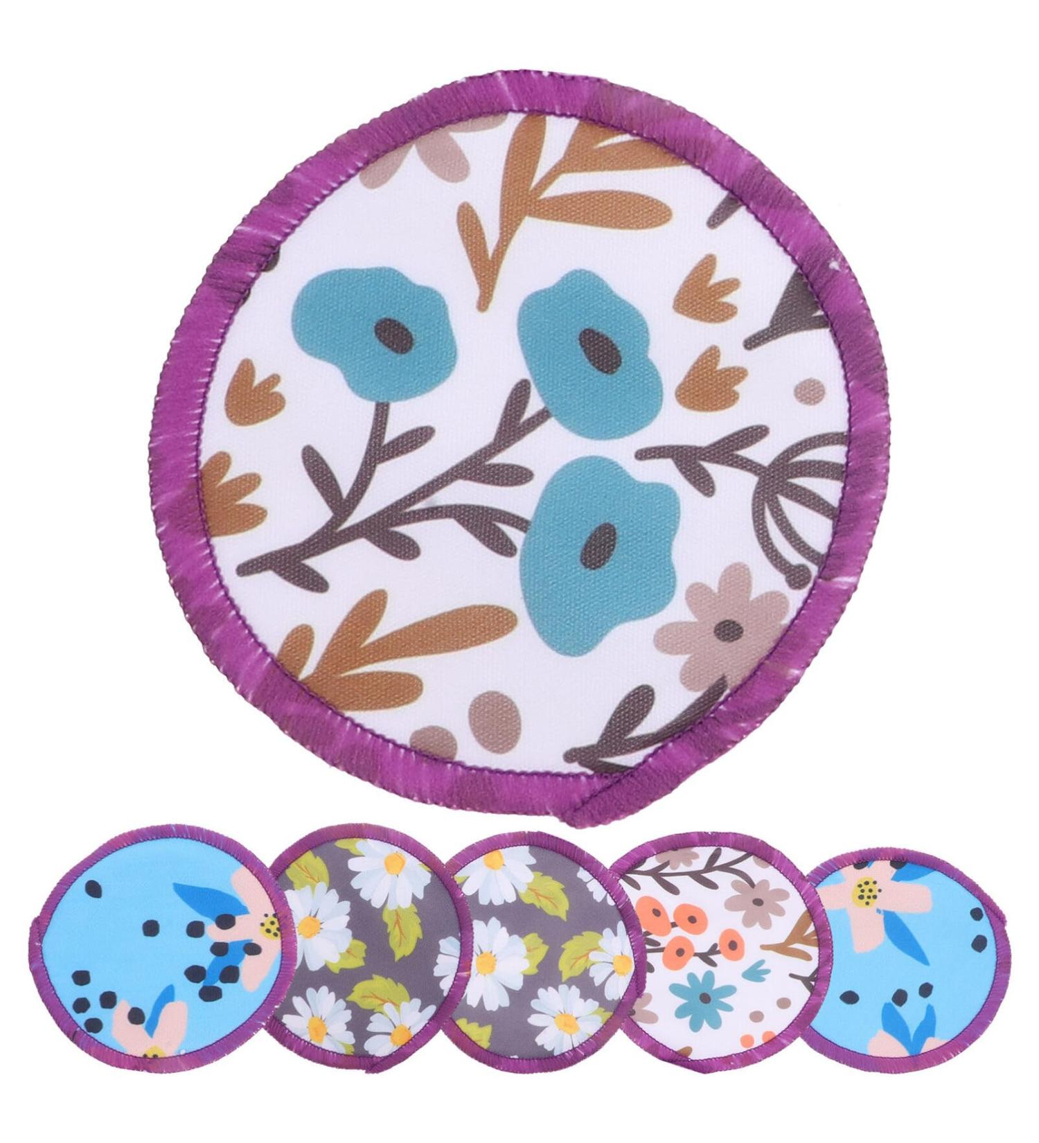 VILLCASE 6Pcs Professional Breastfeeding Cushions | Anti-Overflow Breast Pads for Moms - 10cm Polyester Cotton & TPU Coated Cloth - Buy Online on GoSupps.com