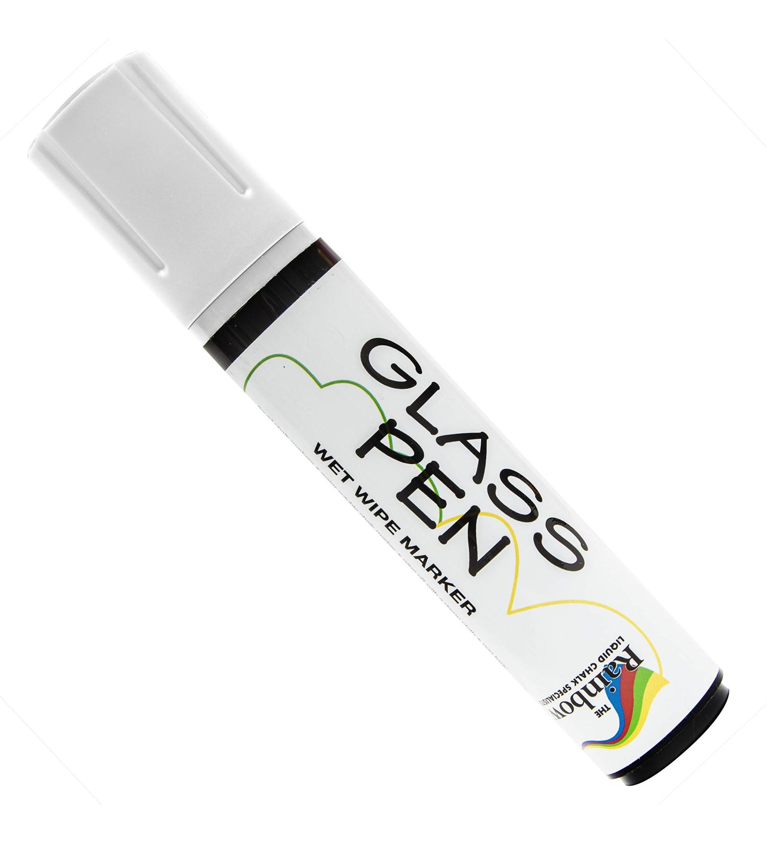 Washable White Glass Pen Window Marker - Liquid Chalk for Car, Mirror & Storefront Windows - Jumbo Tip for Parade, Party & Holiday Decor - Buy Online on GoSupps.com