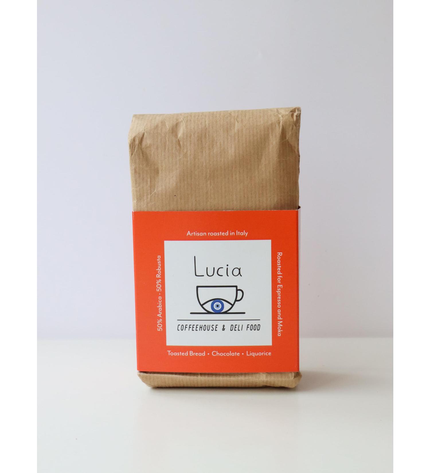 Lucia Coffeehouse Medium Roast Ground Coffee - 250g - Buy Online on GoSupps.com