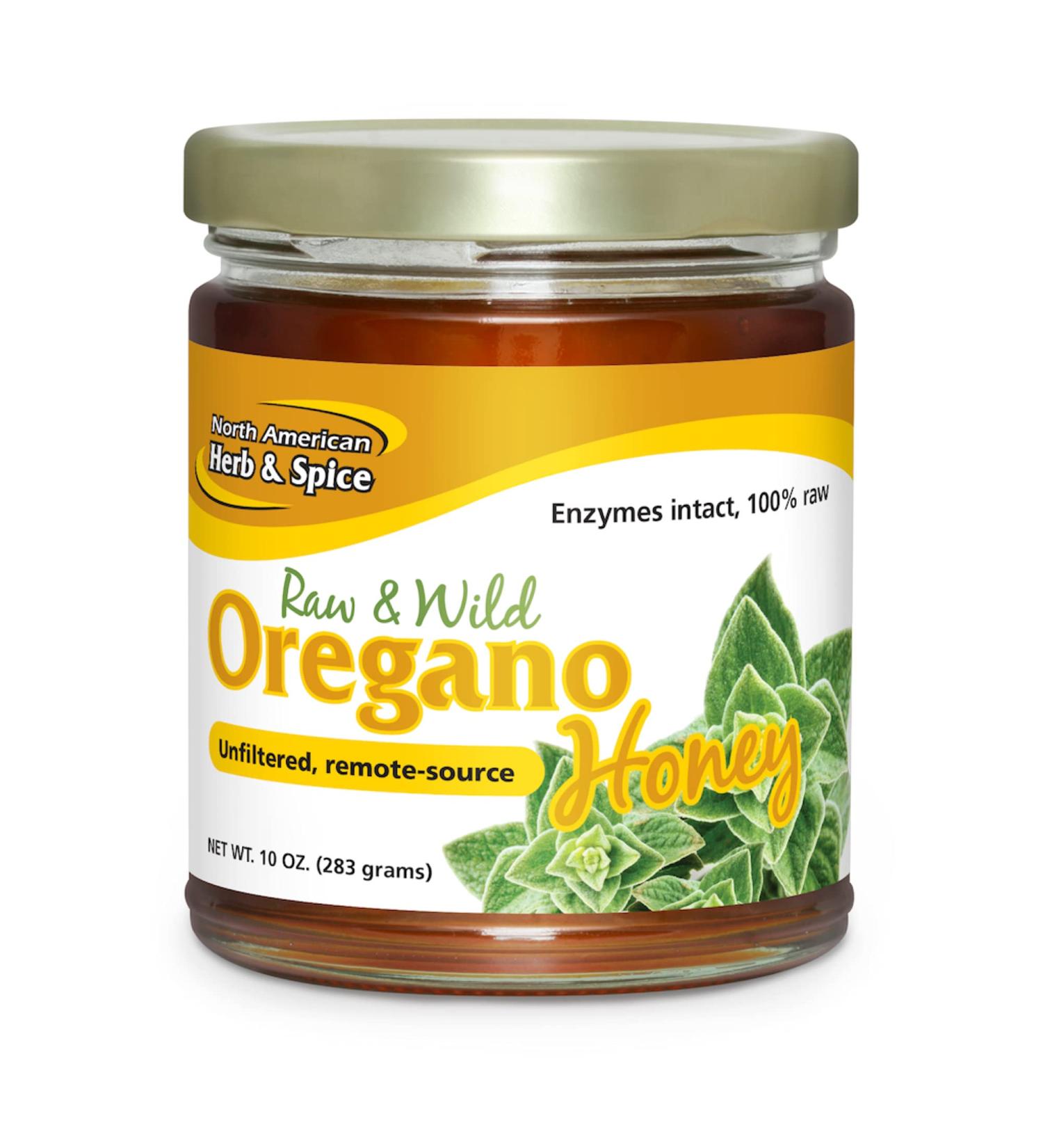 North American Herb & Spice Raw Wild Oregano Honey 10 oz - Pure & Natural - Buy Online on GoSupps.com