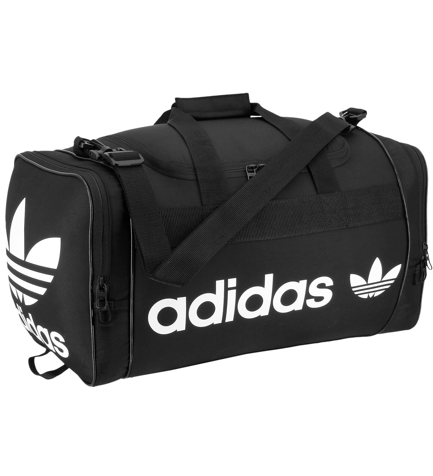 adidas Originals Santiago Duffel Bag - Black/White | One Size - Buy Online on GoSupps.com