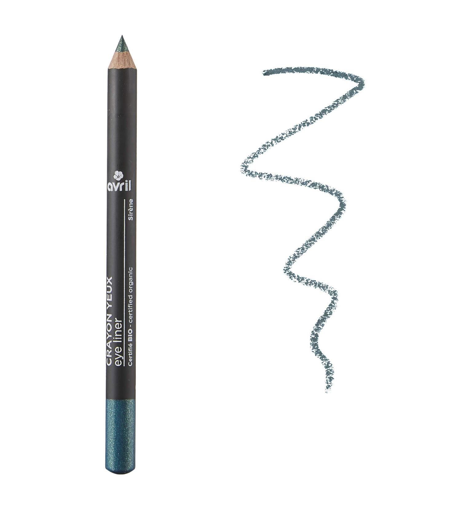 Avril - Organic Eye Pencil - Enriched with Organic Castor Oil - 100% Natural Origin - Certified Organic Cosmos Organic - Made in France - Diameter 7.8mm