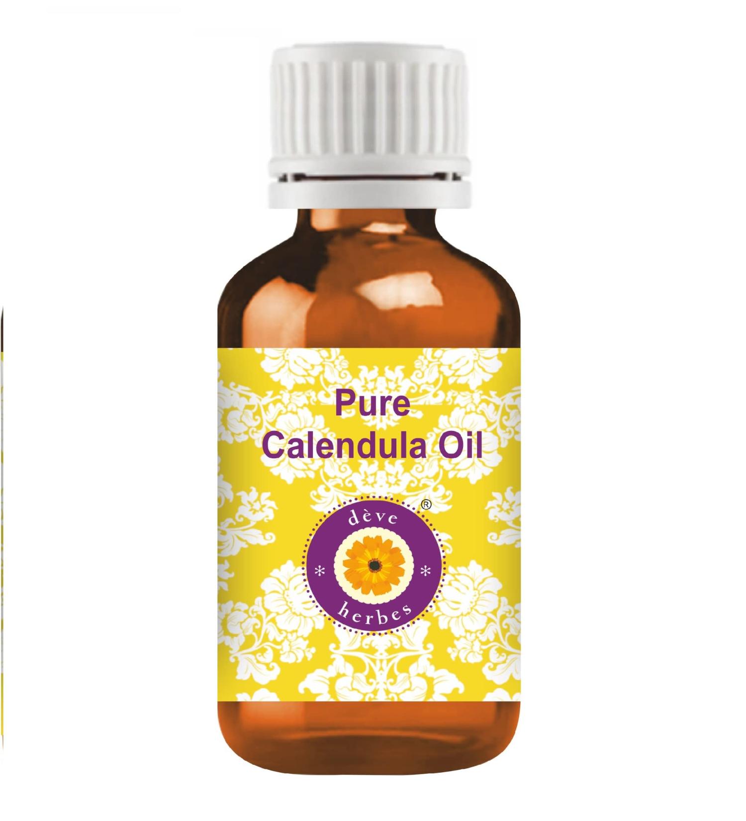 d ve herbes Calendula Oil (Calendula officinalis) | Infused | Pure | Non-Sticky | Lightweight | for Facial Care | Men & Women | 30ml (1 oz) - Buy Online on GoSupps.com