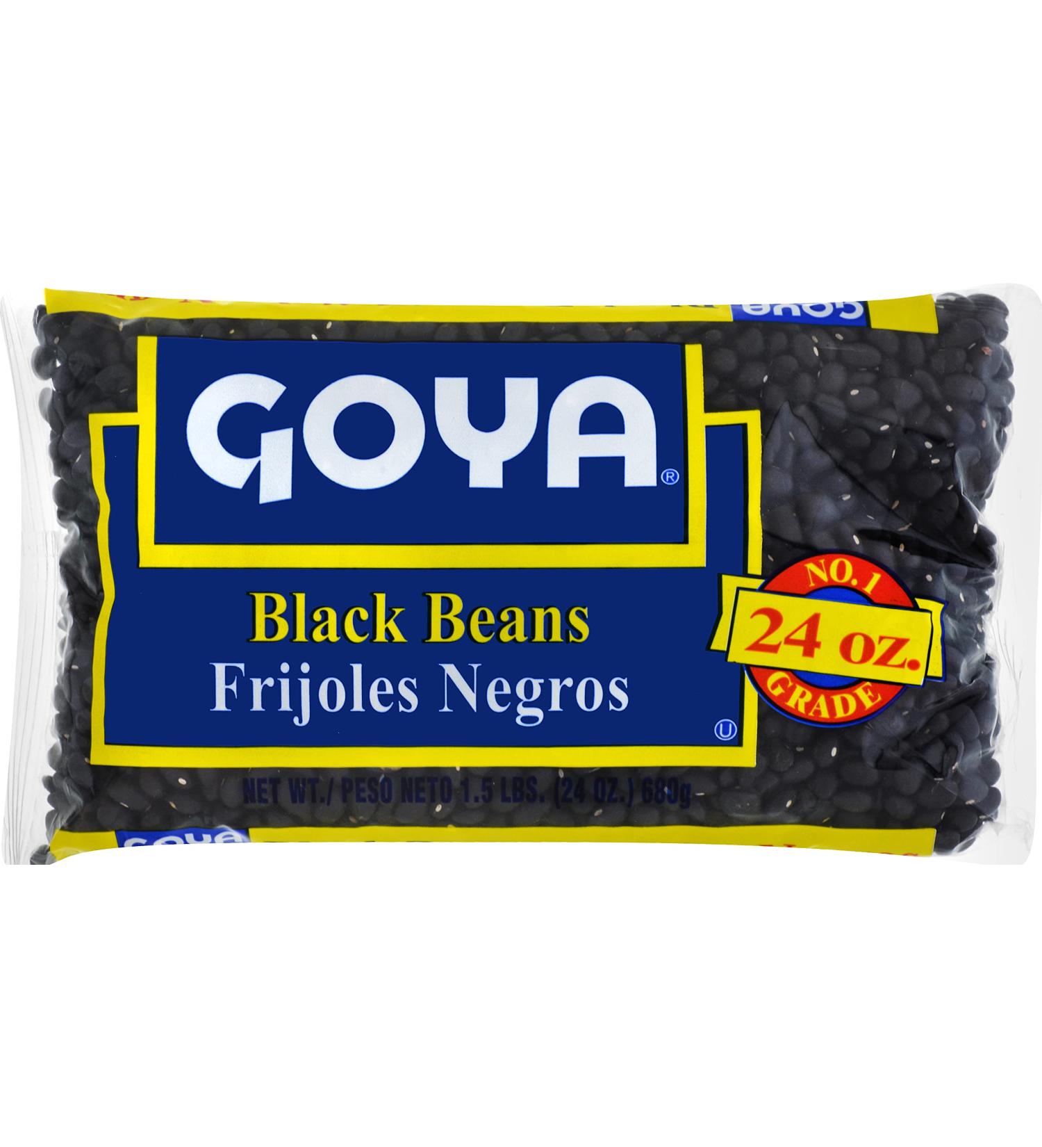 Goya Black Beans 24oz Bag - Premium Dry Beans for Delicious Meals - Buy Online on GoSupps.com