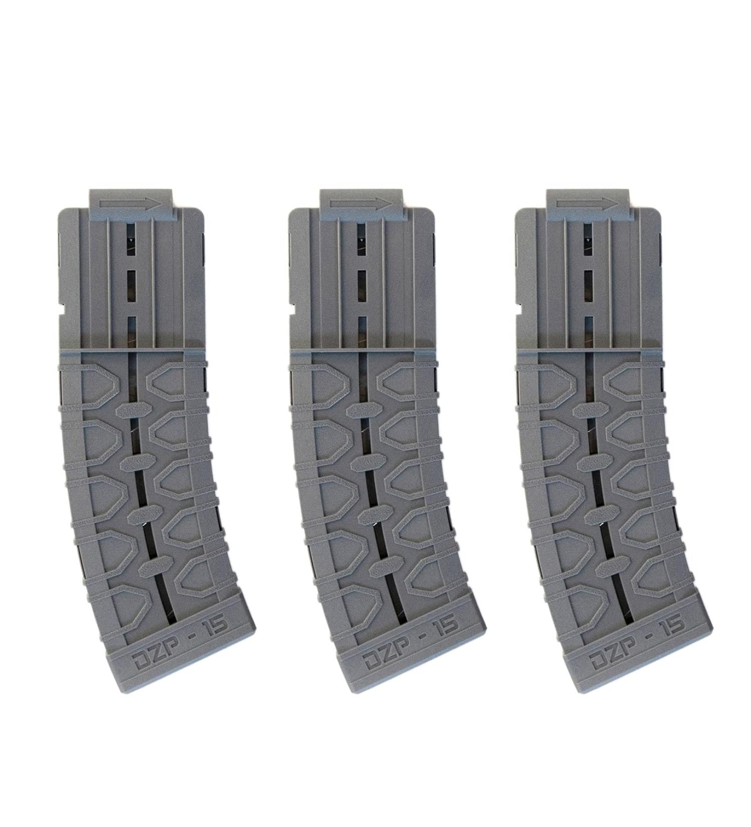Dart Zone Pro-Series 15-Round Standard-Length Dart Magazine 3-Pack - Gray - Buy Online on GoSupps.com