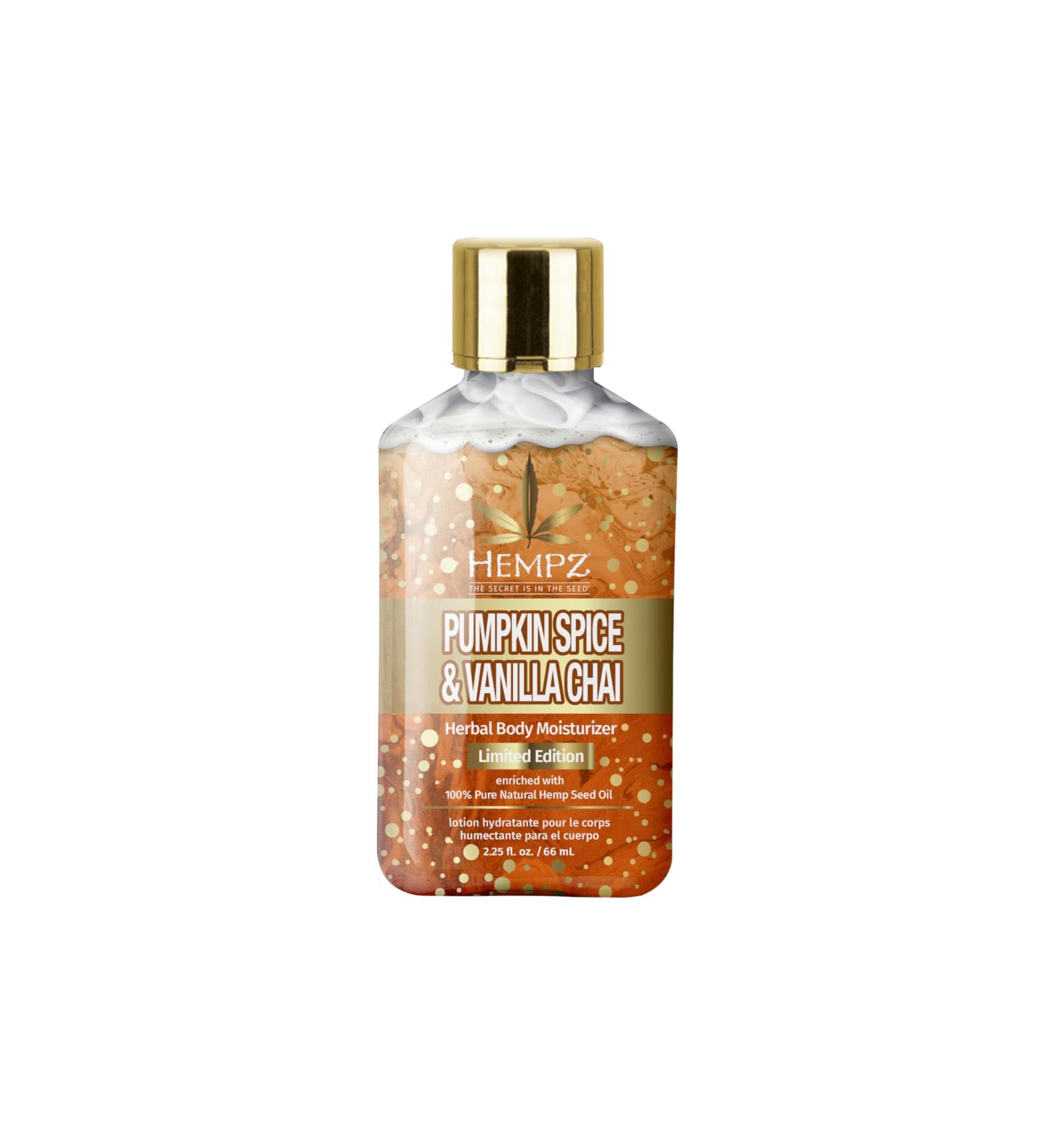 Shop Hempz Limited Edition Mini Pumpkin Spice & Vanilla Chai Body Lotion - Vegan & Gluten Free - 2.25 oz - Perfect for Men & Women - International Shipping Available - Buy Online on GoSupps.com