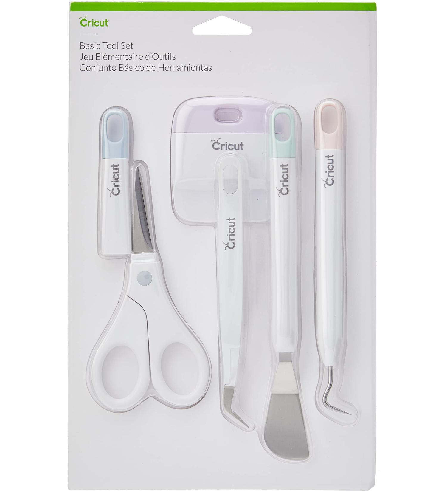 Cricut Basic Tool Set - 5-Piece Precision Kit for Crafting | Vinyl, Paper & Iron-on Projects | Compatible with Cricut Cutting Machines - Buy Online on GoSupps.com