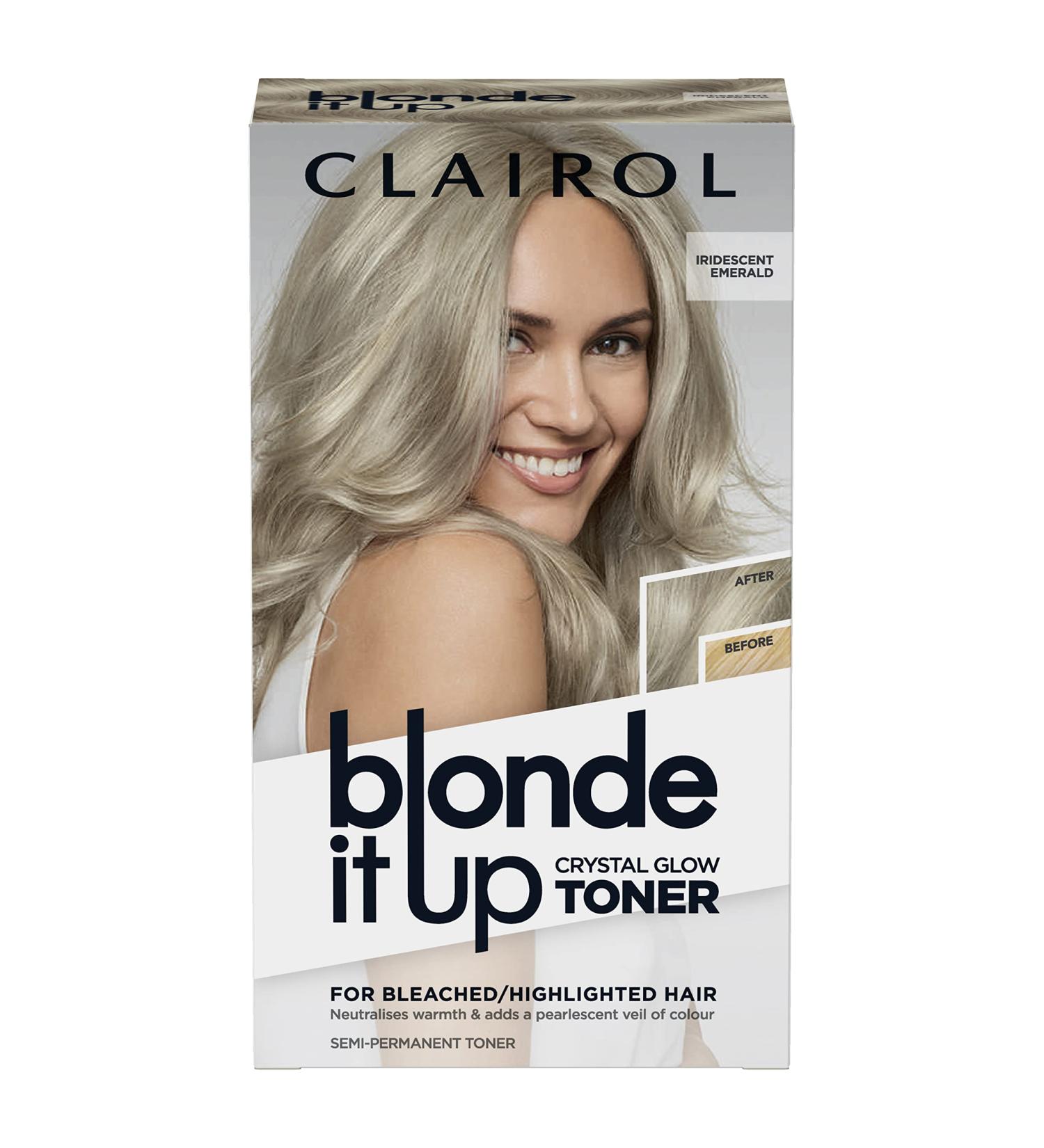 Clairol Blonde It Up Crystal Glow Toner Kit - Iridescent Emerald Iridescent Emerald 135 ml (Pack of 1) - Buy Online on GoSupps.com