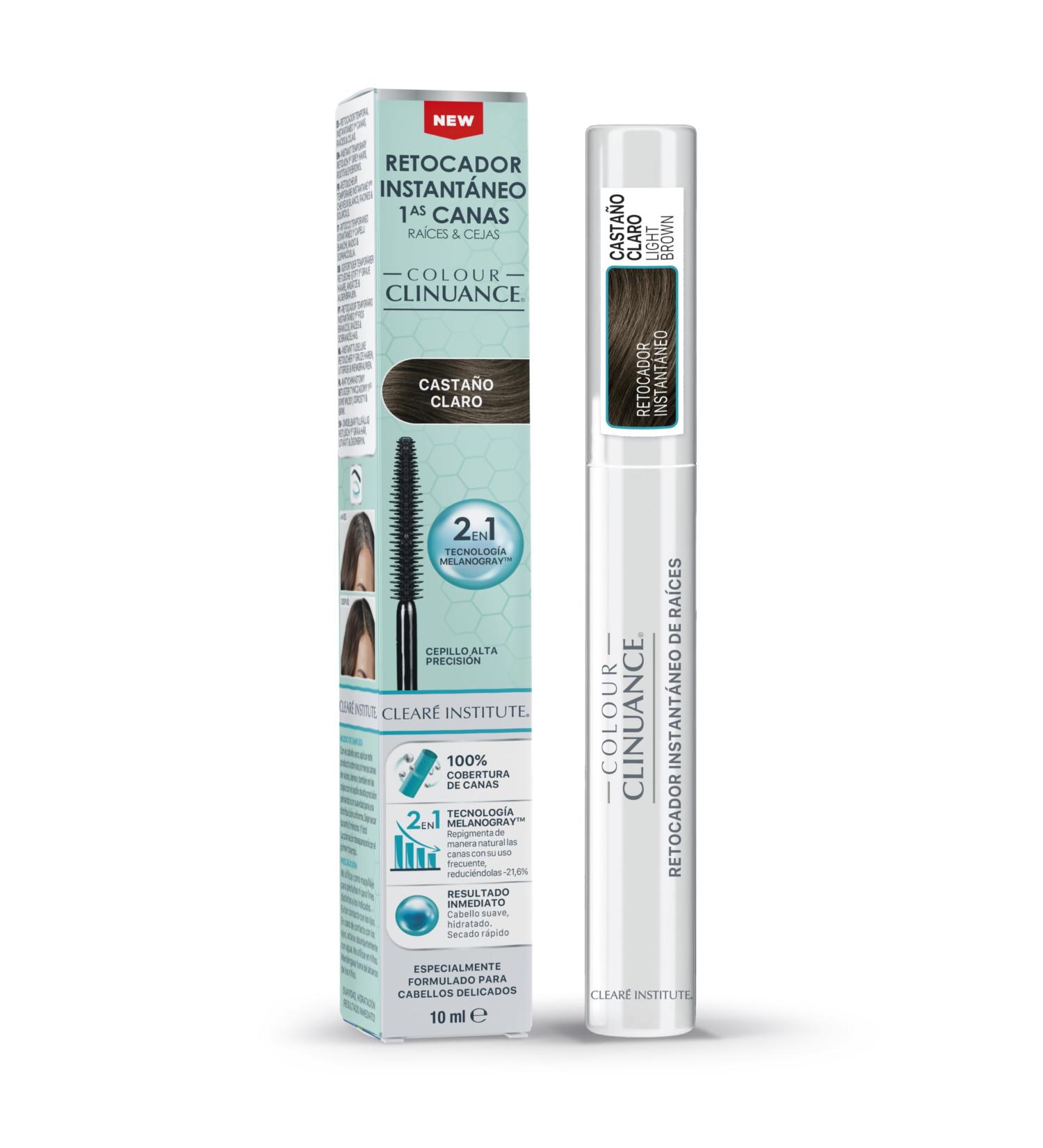 CLEAR INSTITUTE Colour Clinuance Retoucheur Temporaire Instantan pour Premiers Cheveux Gris Racines et Sourcils Facile Utiliser Couverture Uniforme Pr cision Maximale Ch tain Clair 10 ml - Buy Online on GoSupps.com