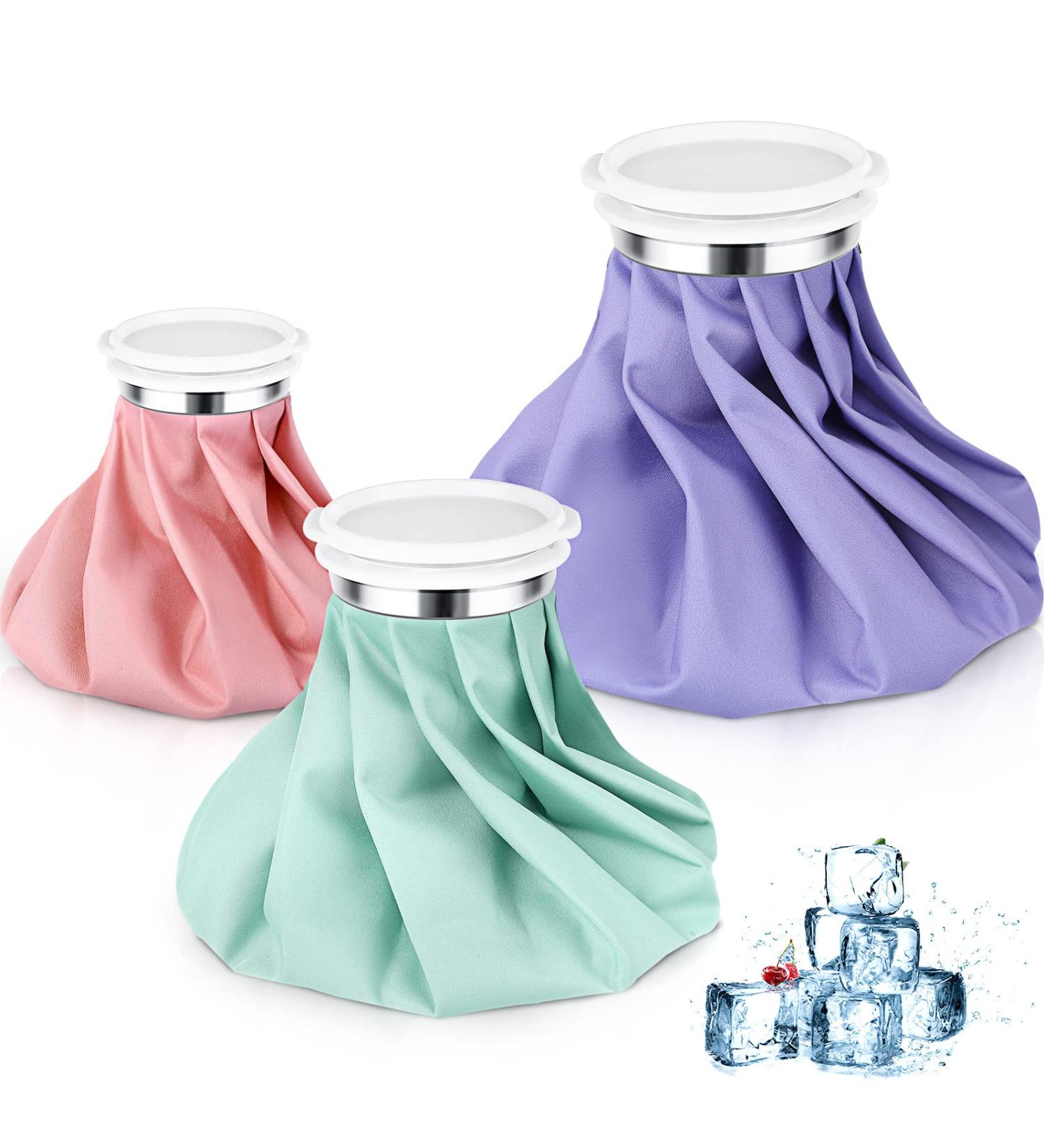 3 Pcs Reusable Hot/Cold Ice Pack for Injuries - Solid Style - 6, 8, 9 - Sports Knee Head Leg Shoulder Back Injury - Buy Online on GoSupps.com