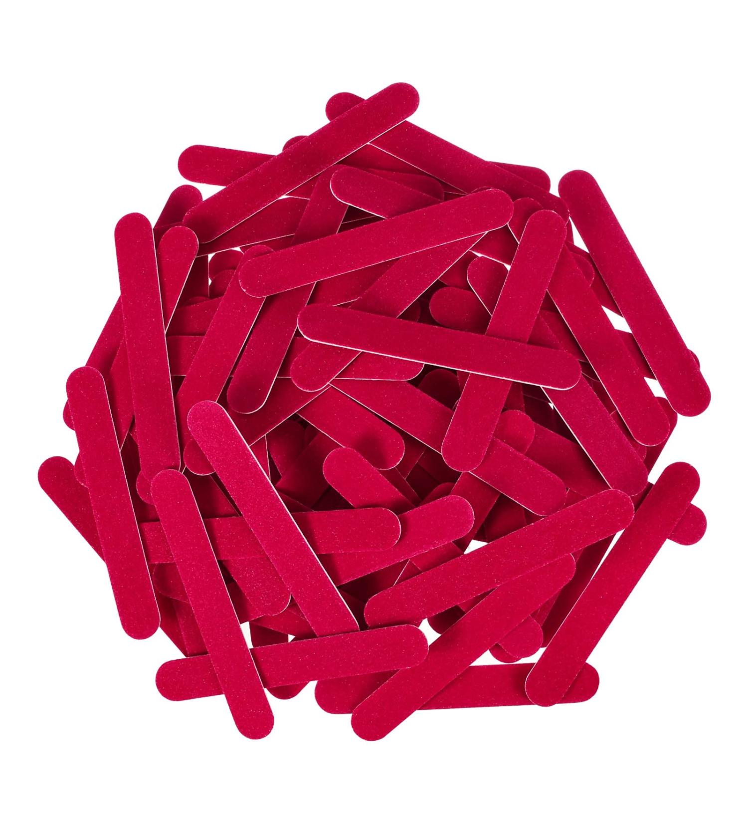 Rosewinec 100 Pcs Professional Care Nail Files - Double-Sided Disposable Red & White Mini Nail Files for Salon & Home Use - Buy Online on GoSupps.com