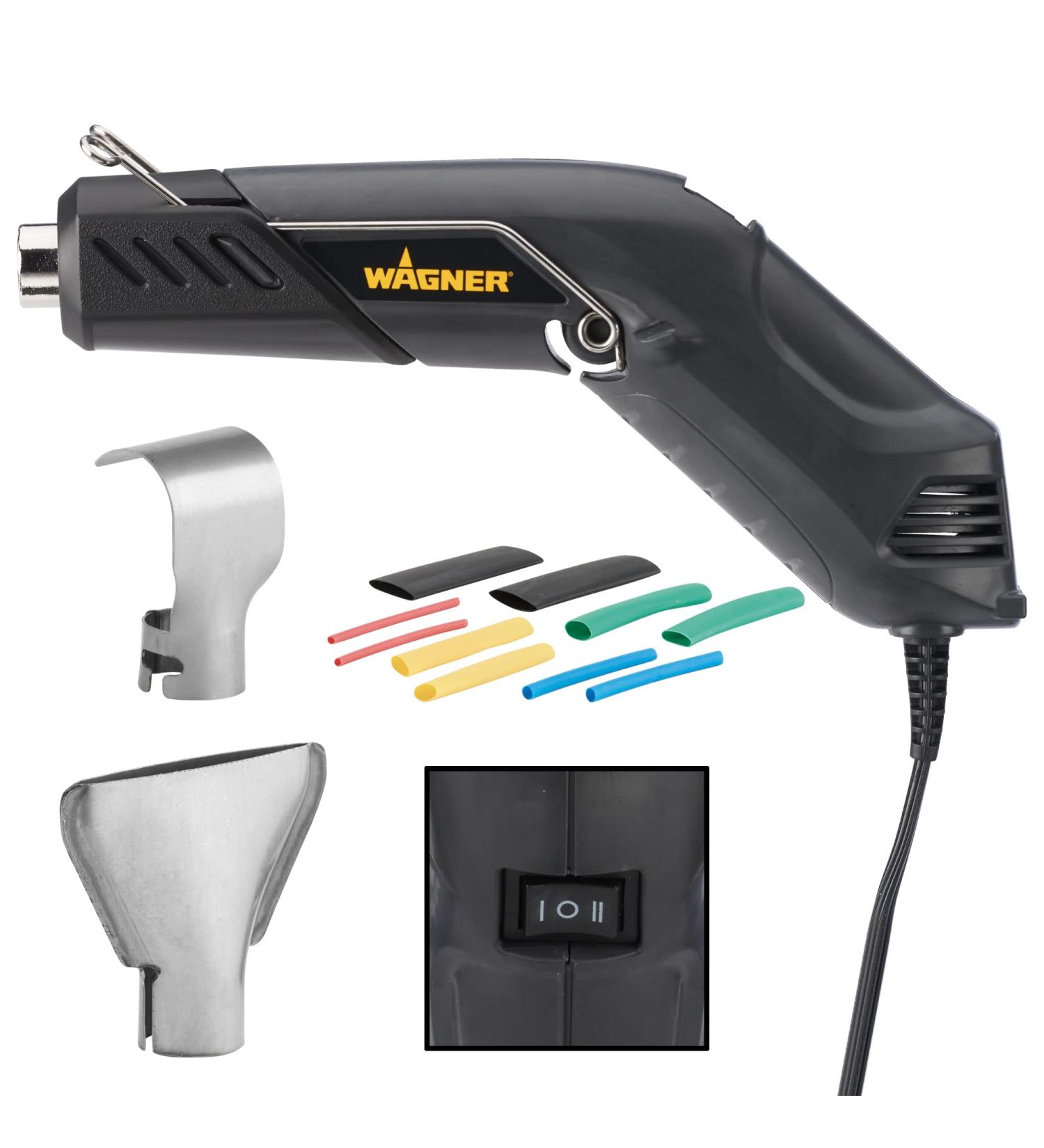 Wagner HT400 Electric Heat Gun Kit for Electrical Repair & Shrink Wrapping - Dual Temperature 680 F & 450 F - Ideal for Auto Body Work & Electric Wiring - Buy Online on GoSupps.com