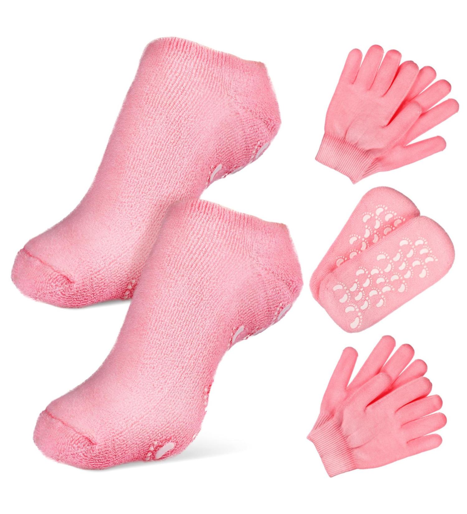 minkissy 2 Sets Spa Moisturizing Socks Remover Socks Moisturizing Socks Gloves Foot & Nail Tools Hand Foot Moisturizing Socks Moisturizing Socks Moisture Absorption Cotton Bath Mat - Buy Online on GoSupps.com