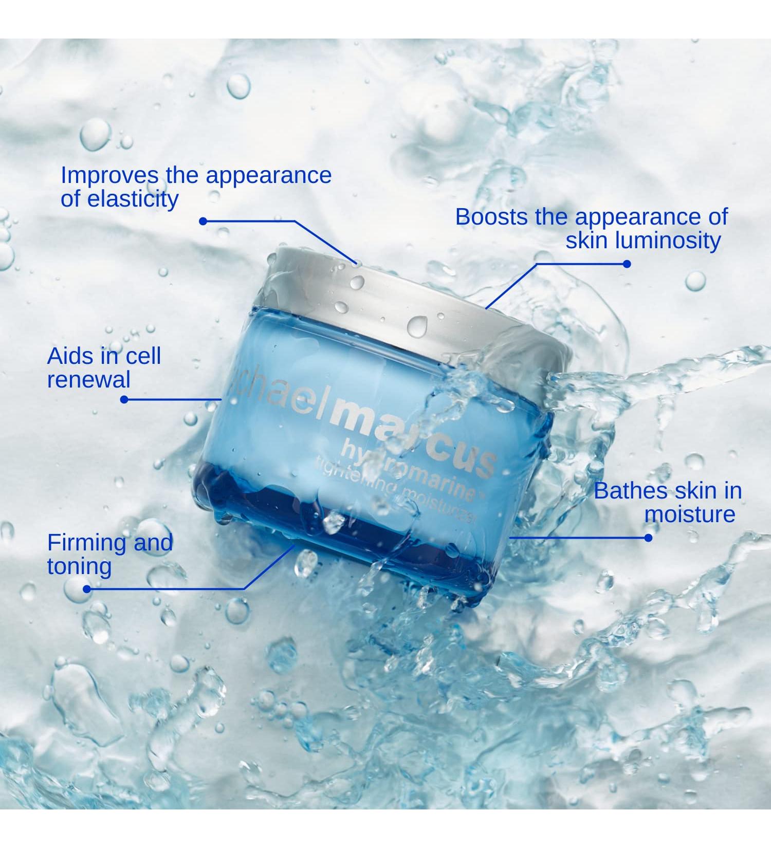 Michael Marcus Hydromarine Tightening Face Moisturizer - Anti-Aging Night Cream for Women & Men with Niacinamide | Moisturizing & Lifting 1.7oz - Buy Online on GoSupps.com