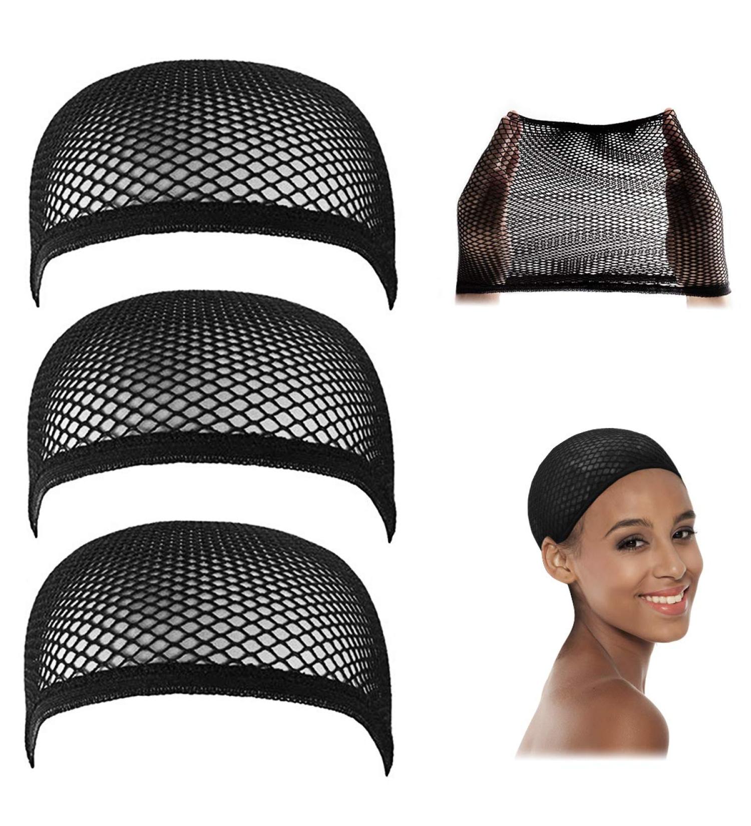 Dreamlover Crochet Wig Caps - Black Mesh (3 Pack) | Wig Caps for Wigs - Buy Online on GoSupps.com
