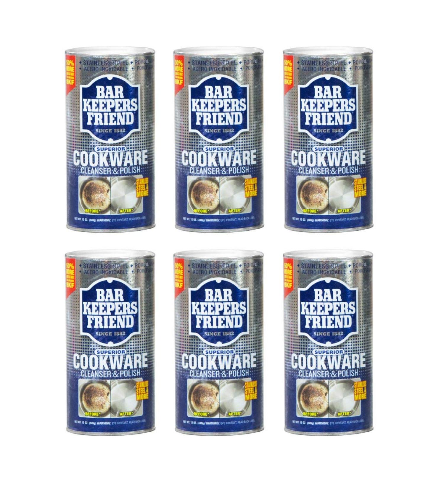 Bar Keepers Friend Cookware Cleanser & Polish 12 oz | Stainless Steel & Copper Cleaner Degreaser & Stain-Remover - International Shipping Available - Buy Online on GoSupps.com