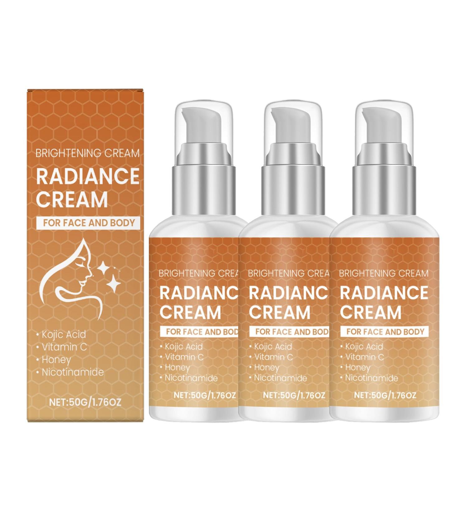 YOENBG Bright Whitening Face Cream deepacting moisture and antiaging skin care cream with vitamin C niacinamide and hyaluronic acid gentle antiblemish agent for all skin types 3 - Buy Online on GoSupps.com