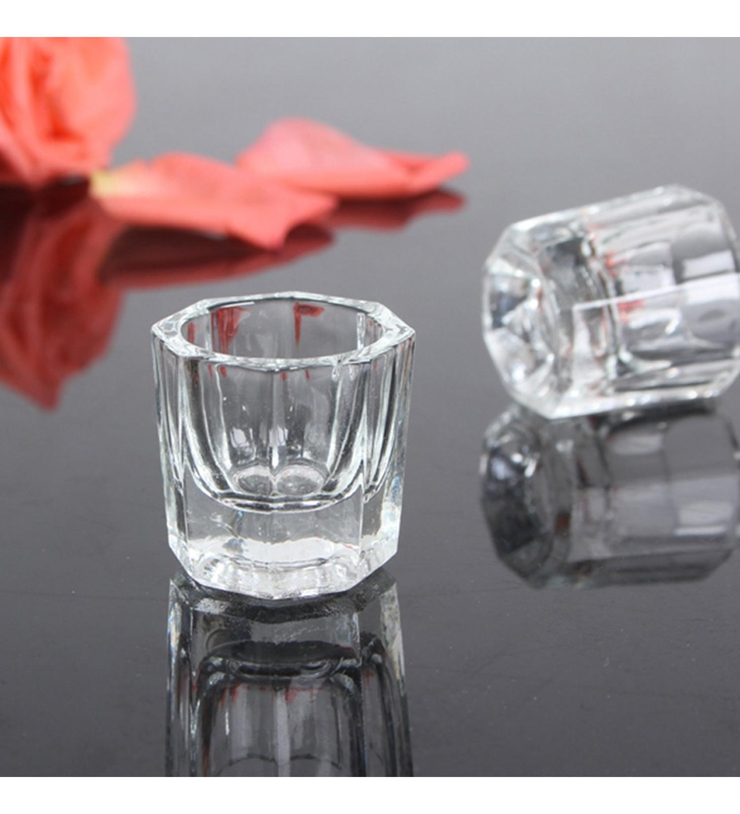 Glass Dappen Dish for Nail Art - Crystal Cup for Acrylic Powder Tools | 1pc - Buy Online on GoSupps.com