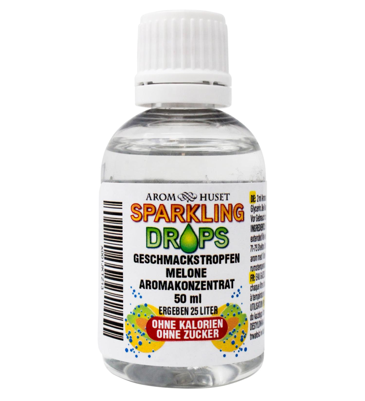 Melon concentrate drops 1 bottle of 50 ml gives 25 liters highly concentrated aroma without sugar for sparkling water makers stimulating readytouse drink lowcalorie without - Buy Online on GoSupps.com