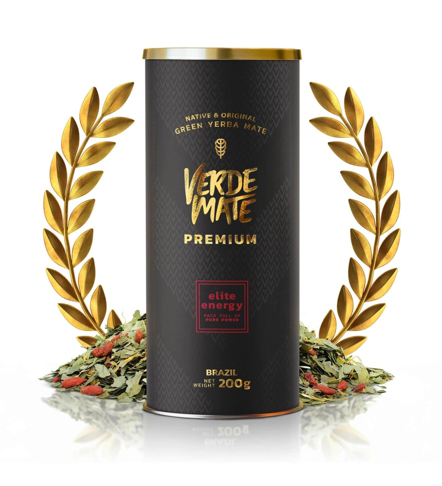 Verde Mate Green Premium Elite Energy 200g L expression supr me de la yerba mate br silienne Fruit m lang 200g - Buy Online on GoSupps.com