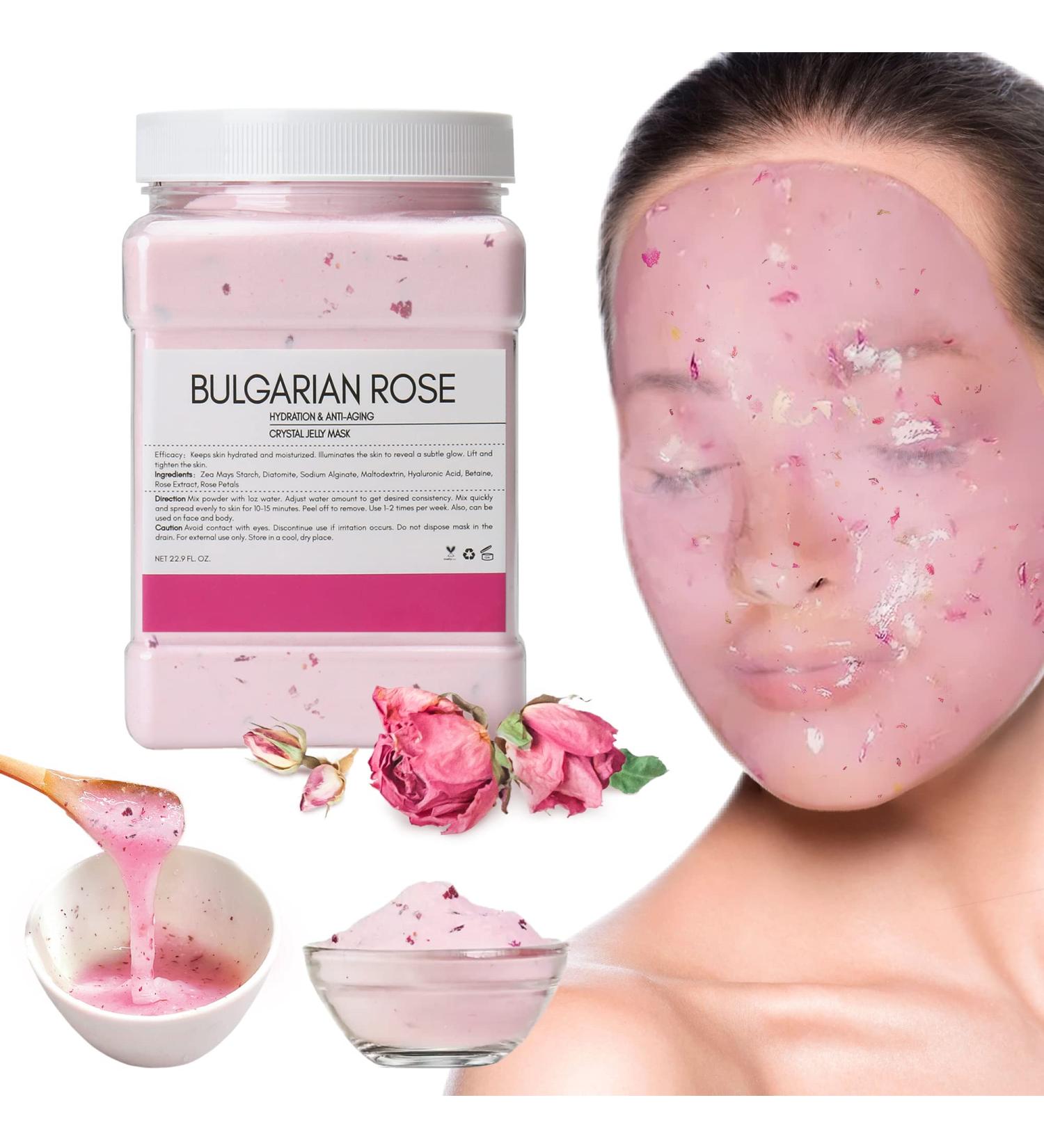 CIZ Jelly Mask - Bulgarian Rose Hydrating Brightening Face Mask - 23 Fl Oz Jar - Buy Online on GoSupps.com