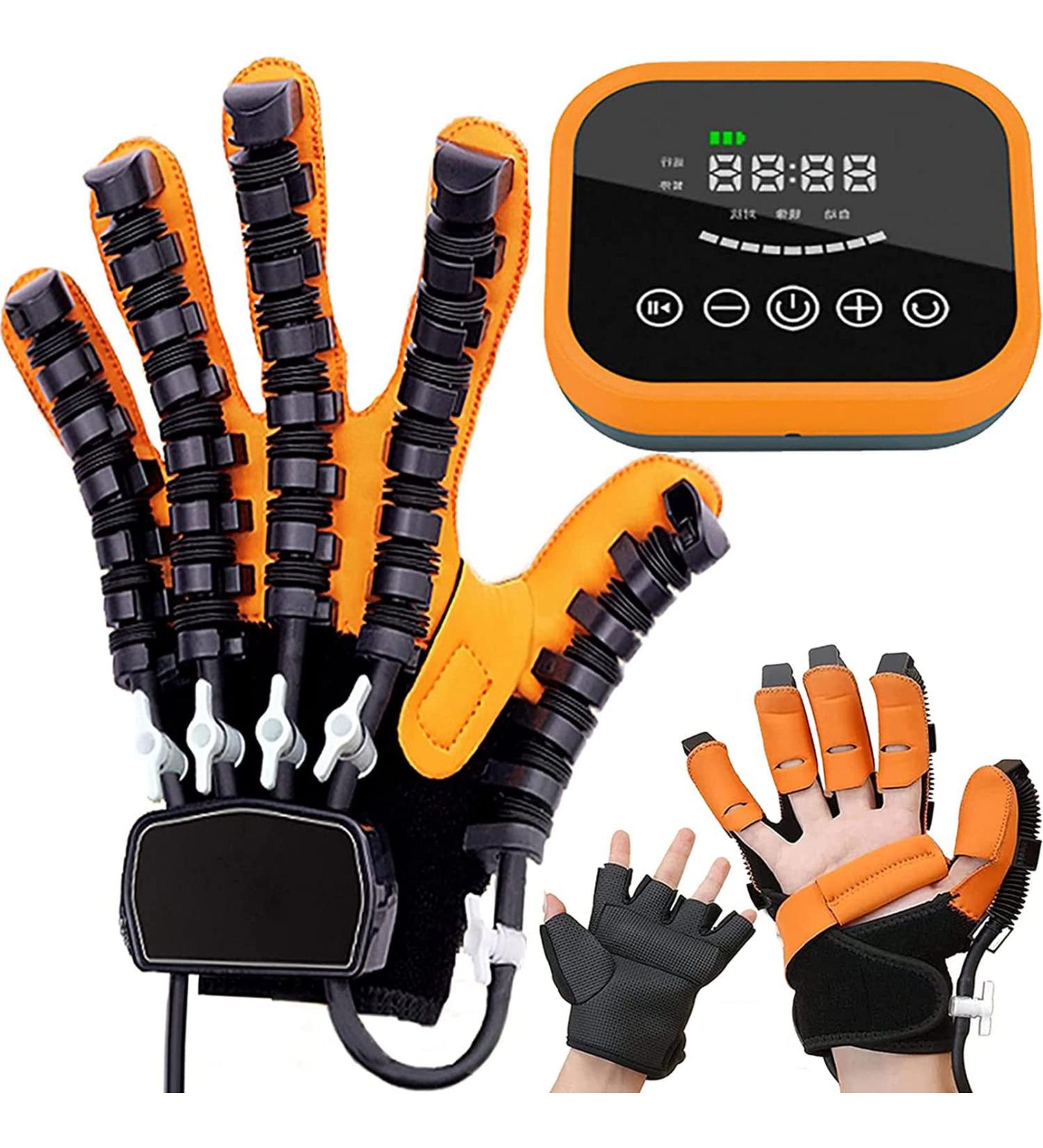 Rehabilitation Robot Gloves Finger Training Stroke Hand Splint Finger Orthosis Finger Exercise for Stroke Hemiplegia Patient Orange XL X-Large Orange - Buy Online on GoSupps.com