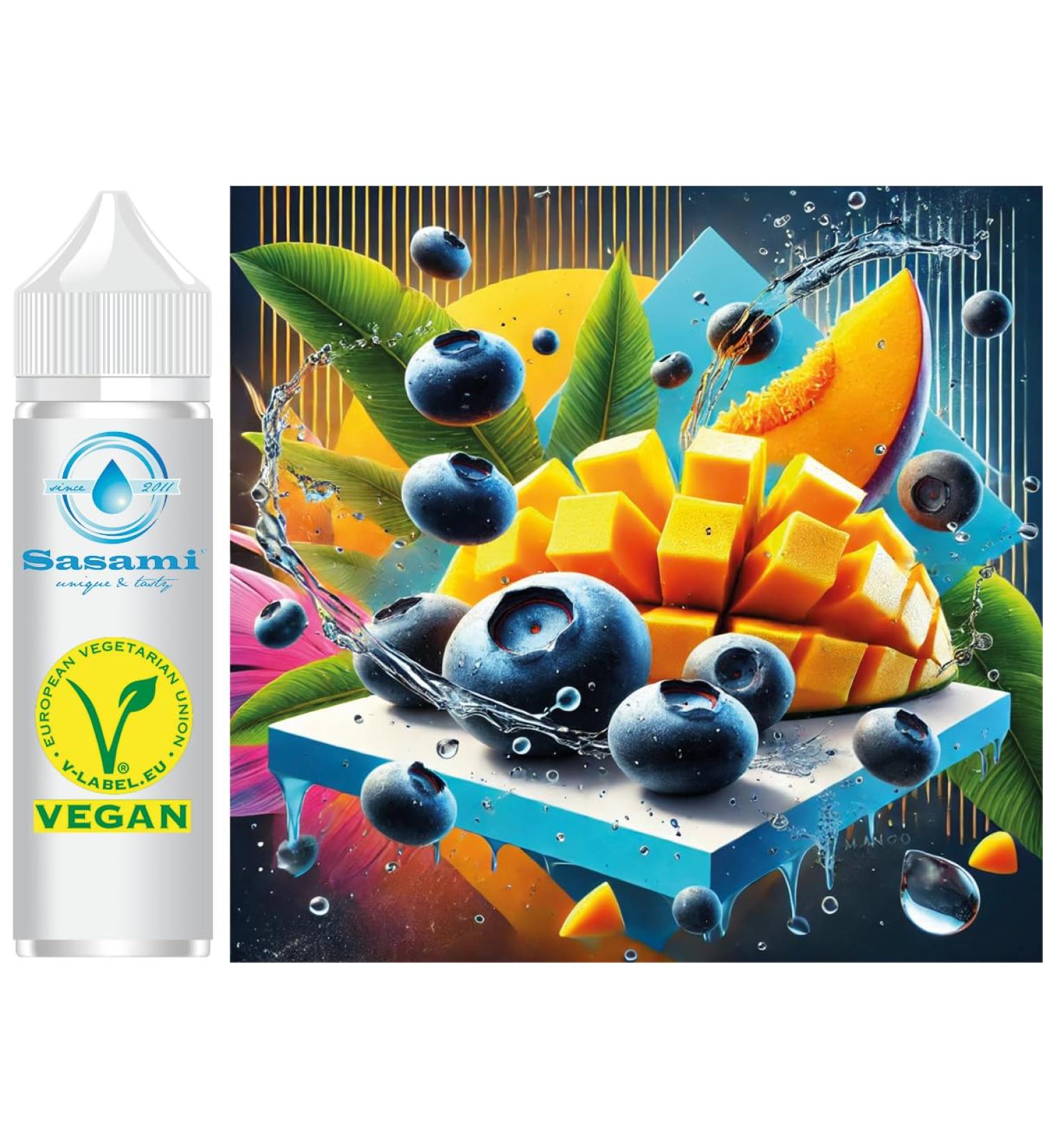 Blue Laguna Blueberry Mango Flavour Concentrate Vegan Sasami 10ml