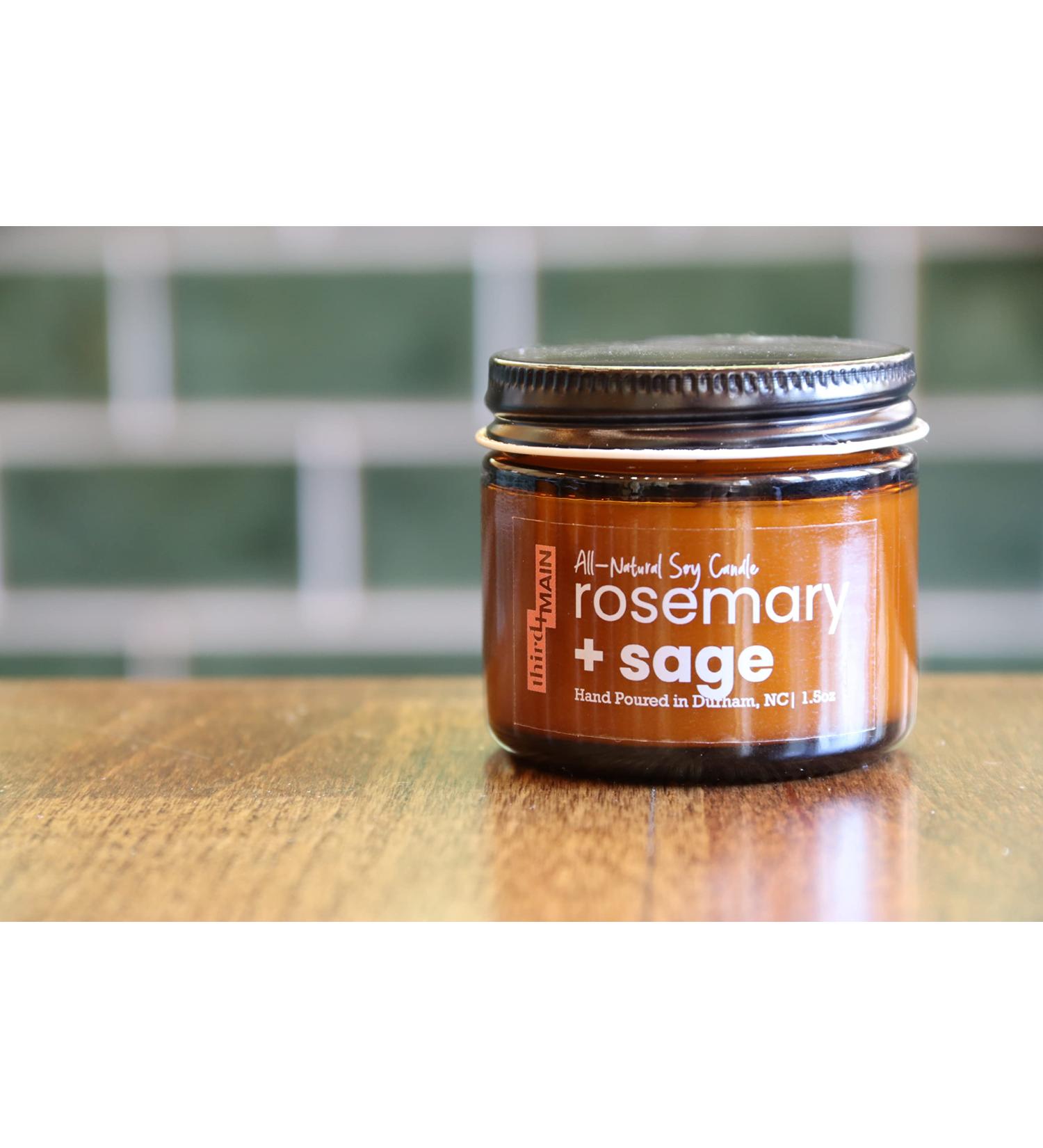 All-Natural Soy Wax Candle (1.5oz) (Rosemary and Sage)