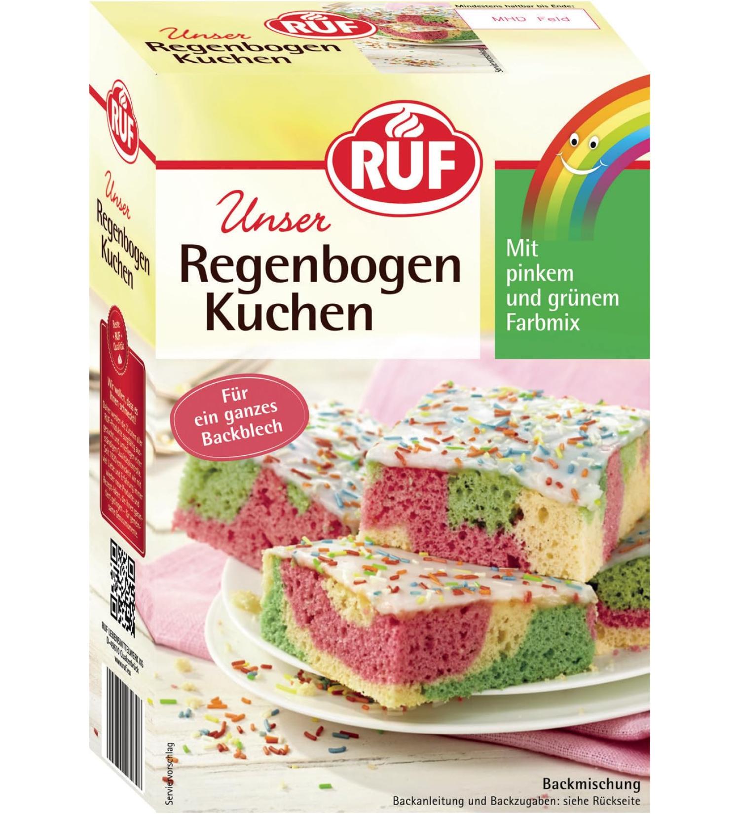 Colorful Rainbow Cake for Kids | Light Batter Sheet Cake with Glaze & Sprinkles | Perfect for Children's Birthdays - International Shipping - Buy Online on GoSupps.com