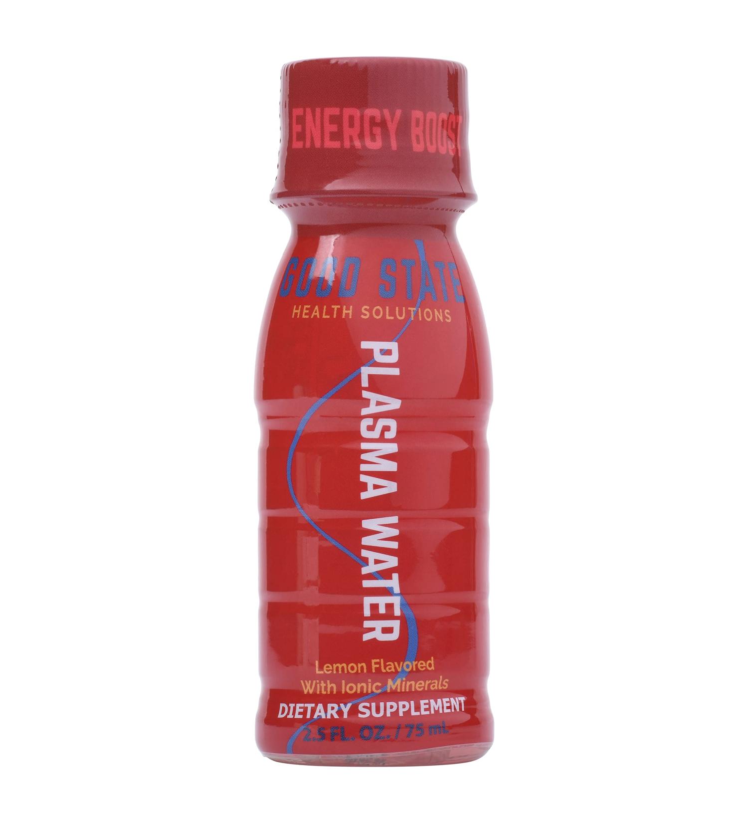 Ionic Plasma Water Shot - Boost Energy & Endurance | Nitro Infused Non-Stimulating Dietary Supplement | Cold-Plasma Technology | 2.5 Oz Lemon Flavor - Buy Online on GoSupps.com