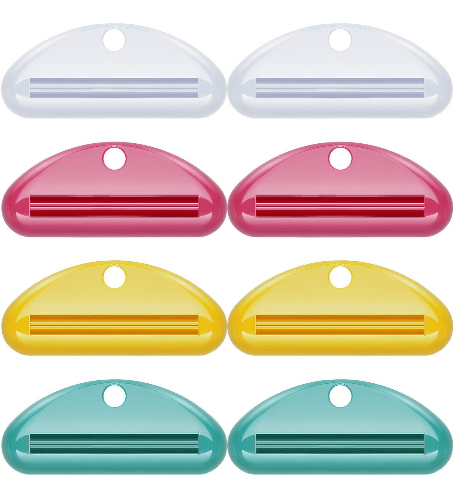 LIUJZZJ 8 Pieces Toothpaste Tube Squeezer Dispenser Toothpaste Clips for Bathroom - Buy Online on GoSupps.com