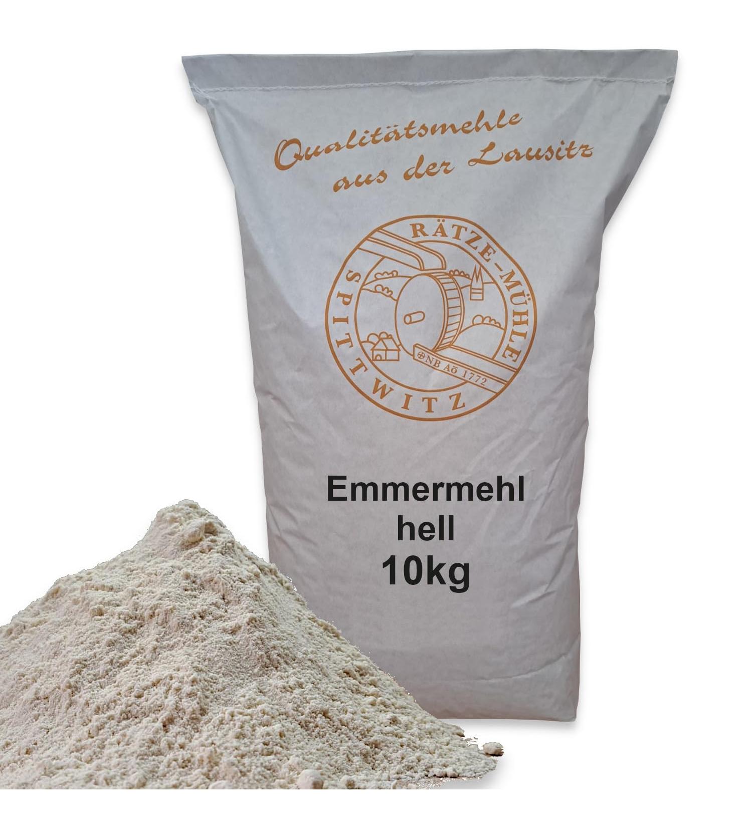 M hlen Emmer Flour Light 10kg - Fresh 100% Regional & Natural Quality from R tze Mill - Buy Online on GoSupps.com