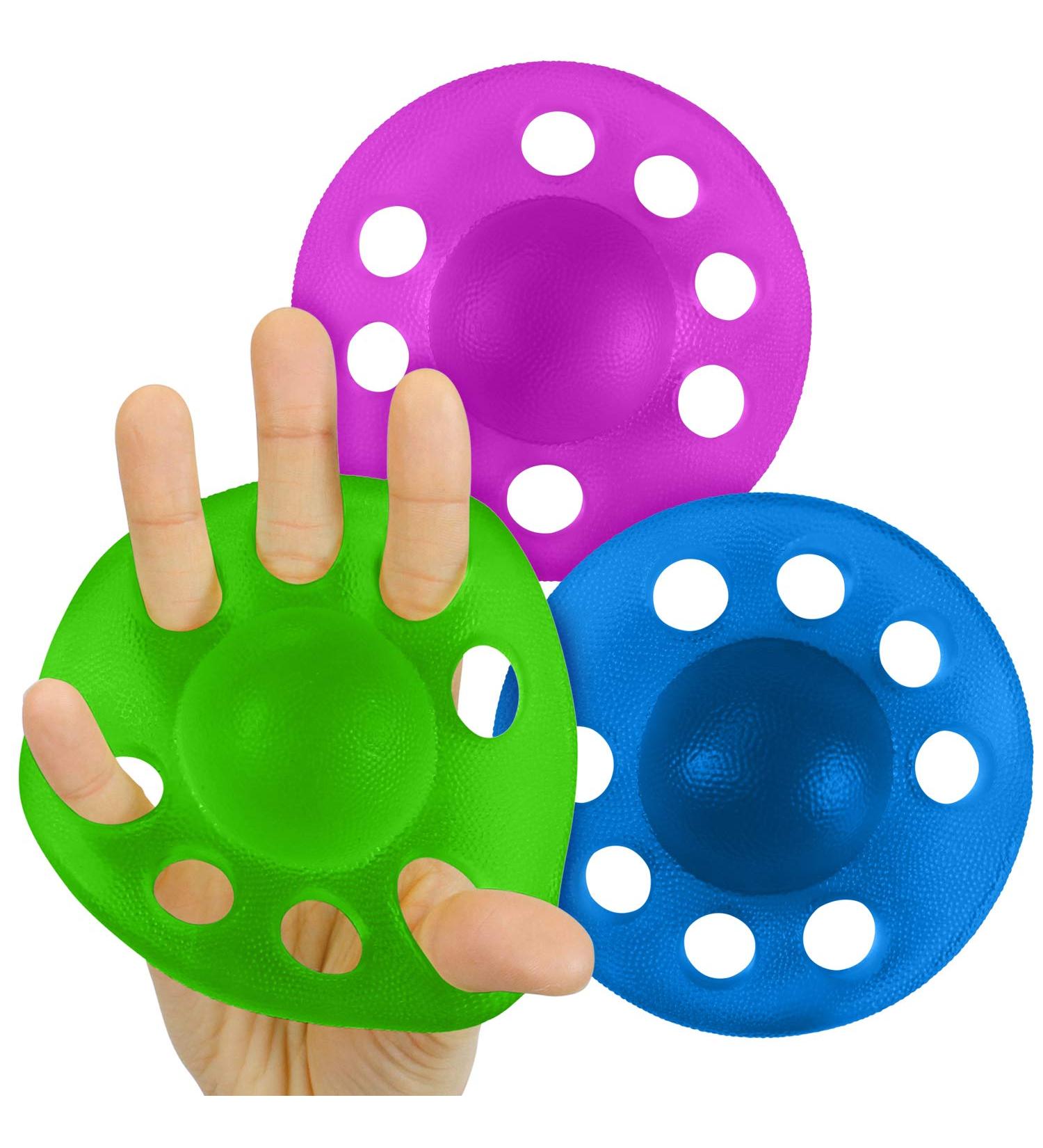 Vive Finger Exerciser & Hand Strengthener - Extensor Trainer Grip Stretcher Balls for Arthritis, Carpal Tunnel, Forearm Muscle Strength - Therapy Exercises for Guitar, Rock Climbing - Includes Strength Band - Buy Online on GoSupps.com