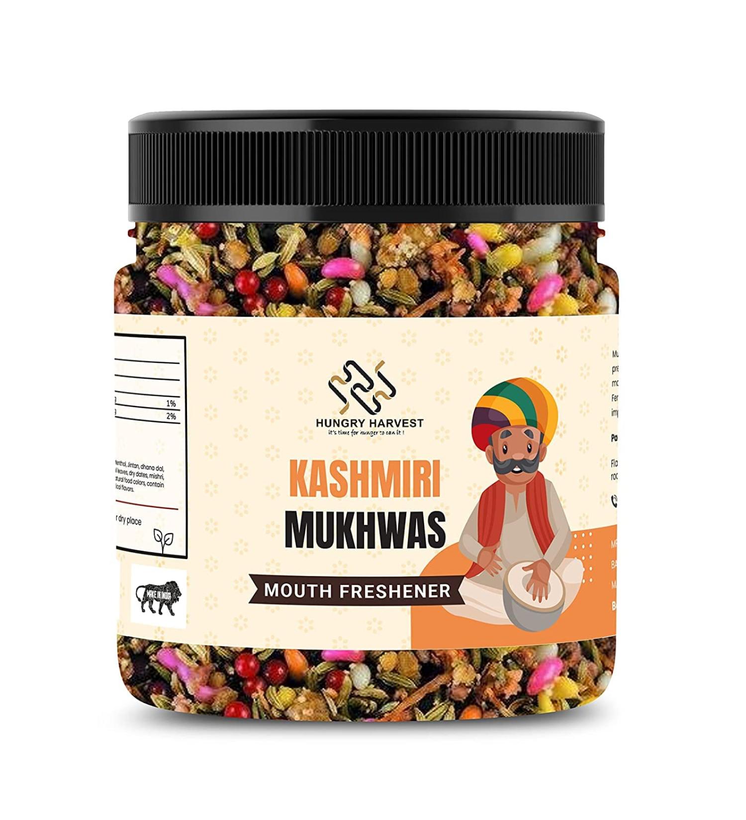 Hungry Harvest Kashmiri Mukhwas 300 GMS Mouth Freshener_Packing May Vary