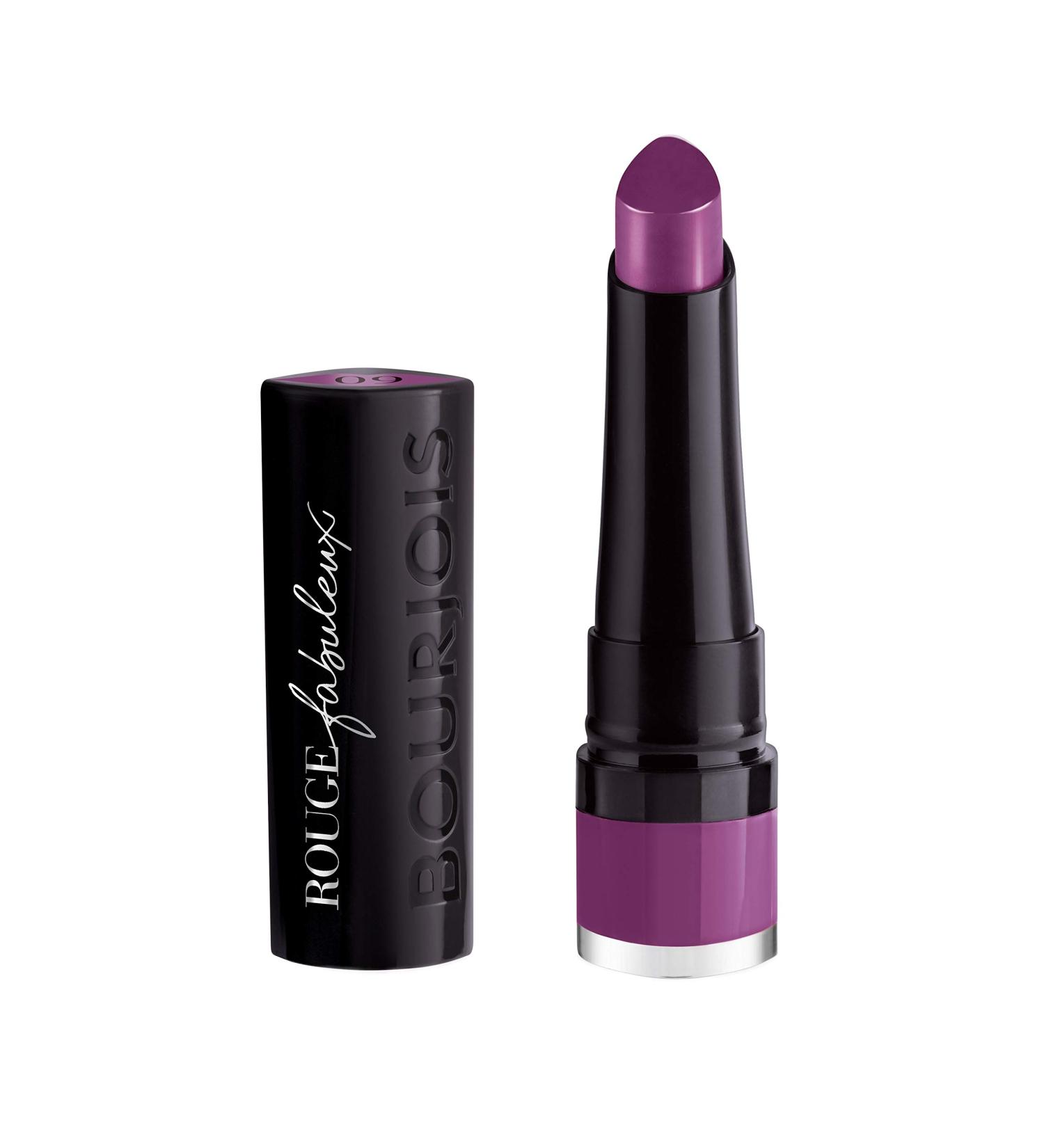 Bourjois Rouge Fabuleux Lipstick 09 Fe Purple - Long-Lasting Formula - 1 Count - Buy Online on GoSupps.com