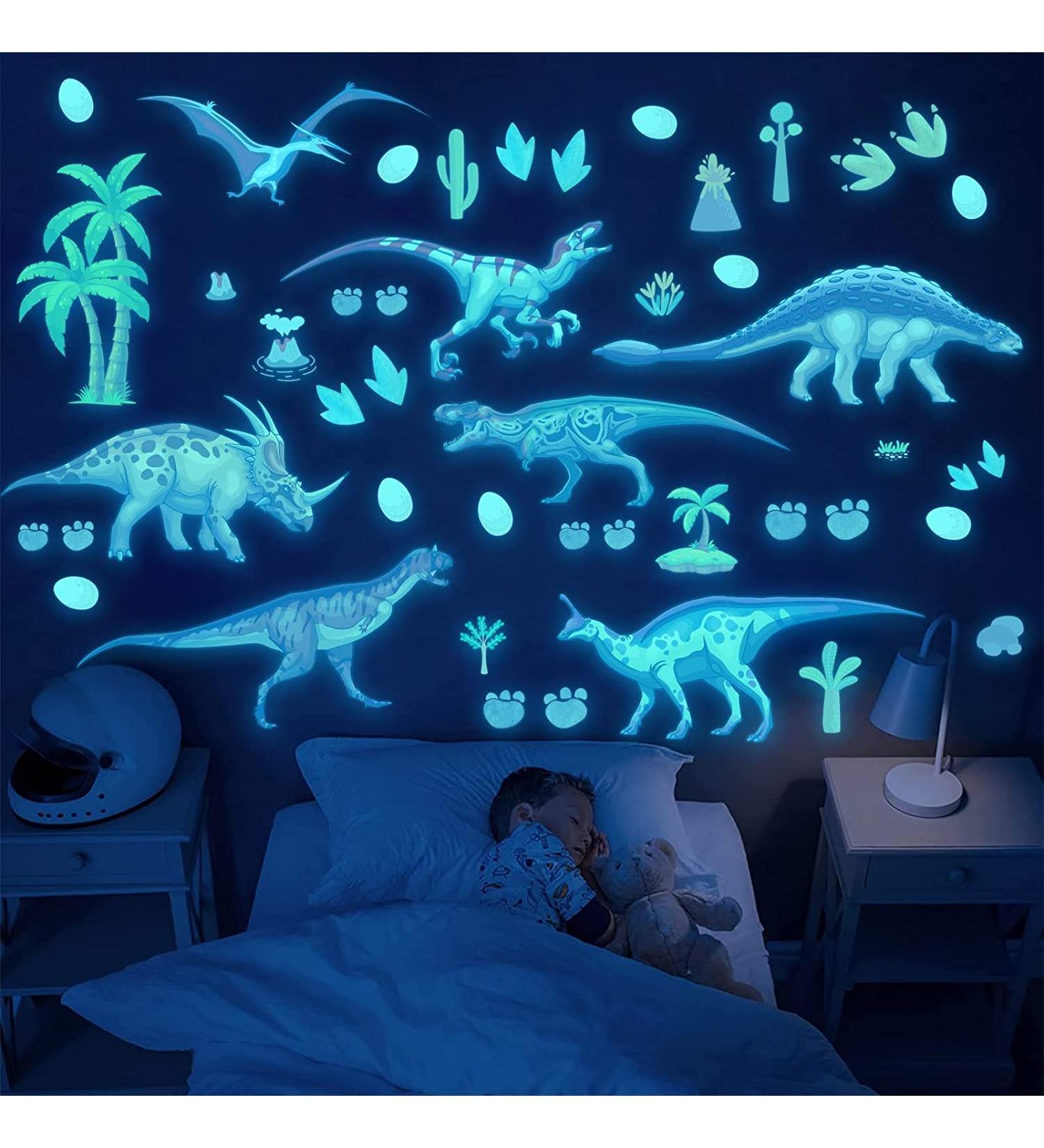 Glow in The Dark Dinosaur Wall Decals Glowing self-Adhesive Stickers for Ceiling Children's Room Removable Fluorescent Wall Stickers Children's Room Stickers Boys and Girls Room Decoration Gift(Dinosaur) - Buy Online on GoSupps.com