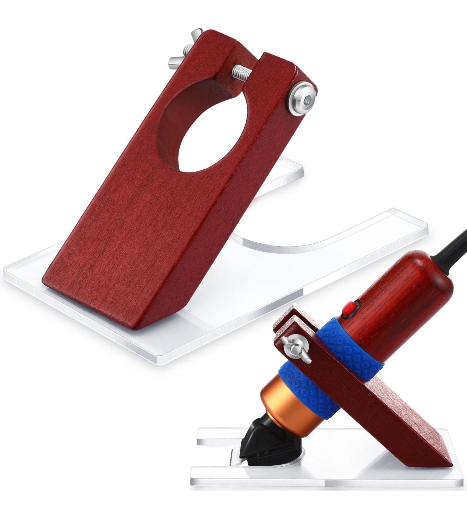 Solid Wood Acrylic Shearing Guide for Carpet Trimmer - Rug Tufting Tool (Brown) - Buy Online on GoSupps.com