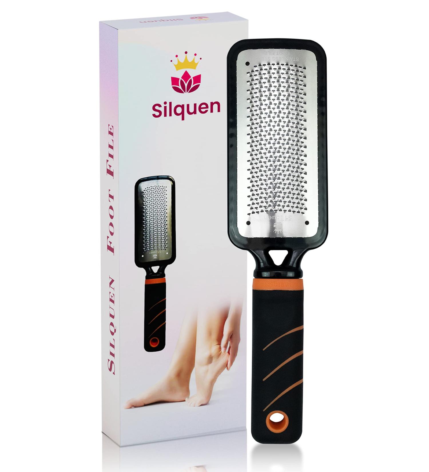 Pack of 1 Professional Pedicure Foot File of Good Plastic and Steel Grades Remove Callus Hard Skin Remover Double-Sided Exfoliator-Scrubber Easy to Use with Ergonomic Grip - Buy Online on GoSupps.com