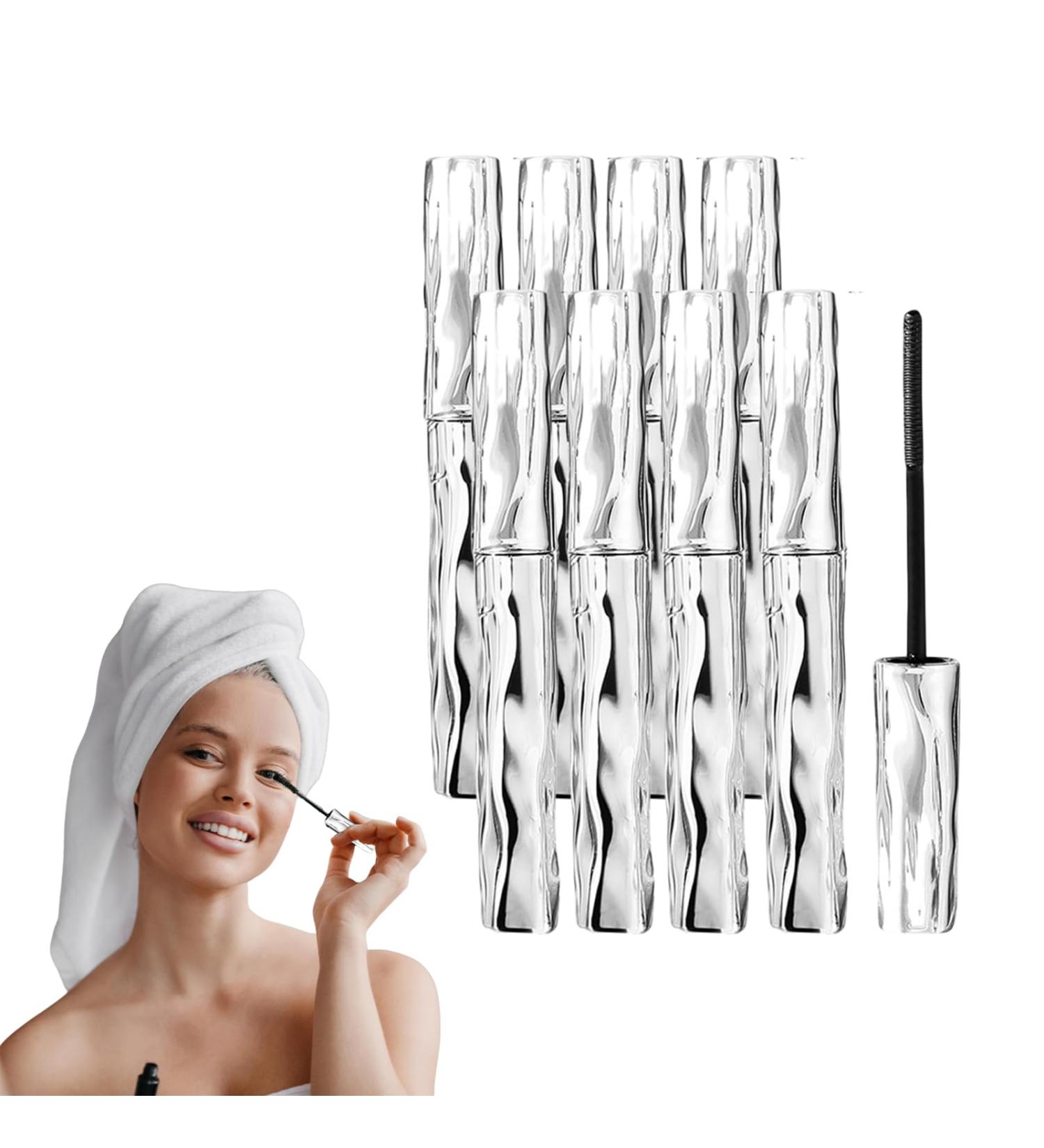  VKaoess Lengthening Mascara Waterproof Sweatproof Mascara - Lengthening and Curling Mascara Black - Volumizing Iron for Thin and Short Lashes Long Lasting No Smudge (8 Pcs) - Buy Online on GoSupps.com