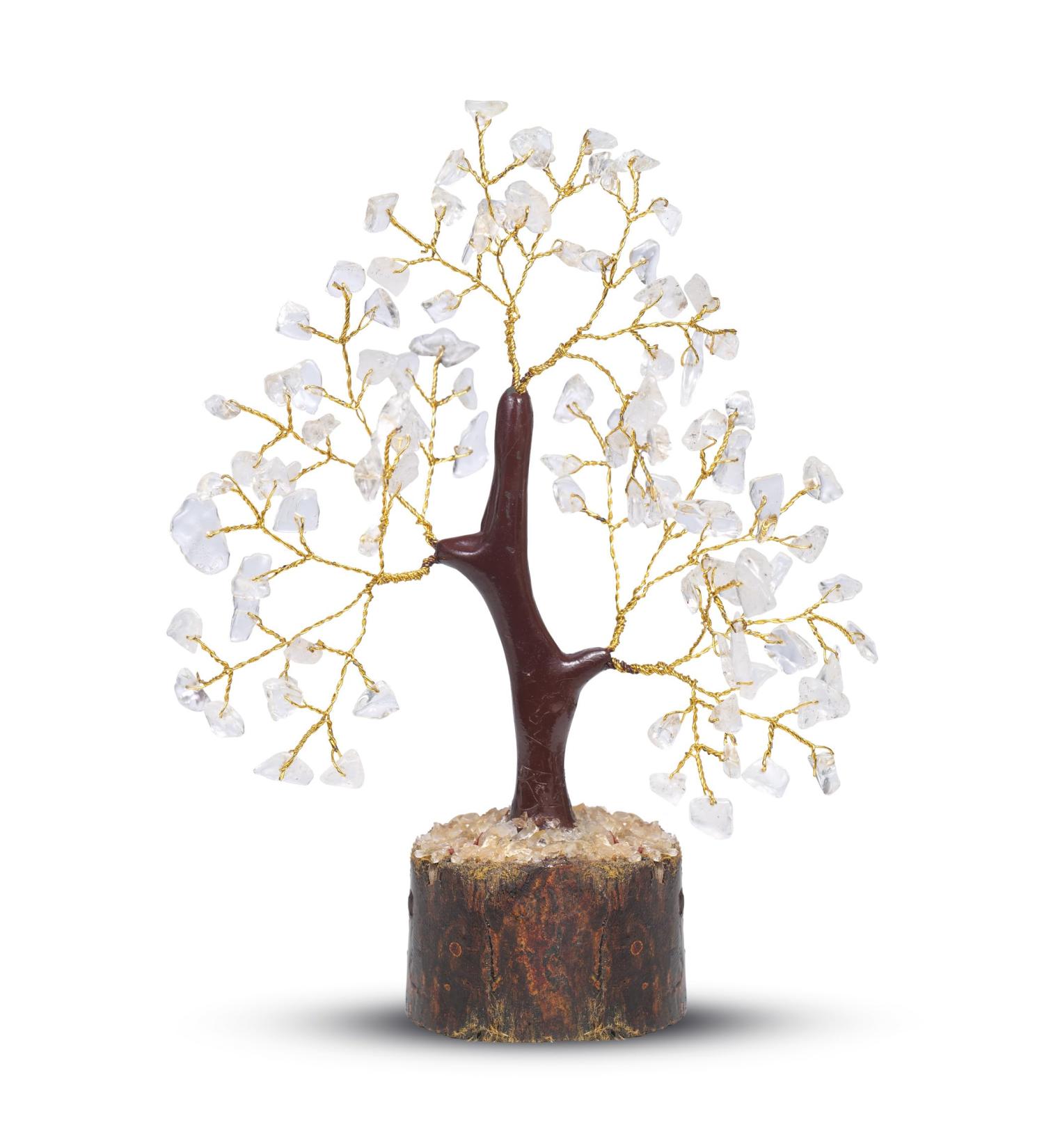 Clear Quartz Crystal Bonsai Money Tree - Healing Housewarming Gift | Manifest Spiritual Gifts - Buy Online on GoSupps.com