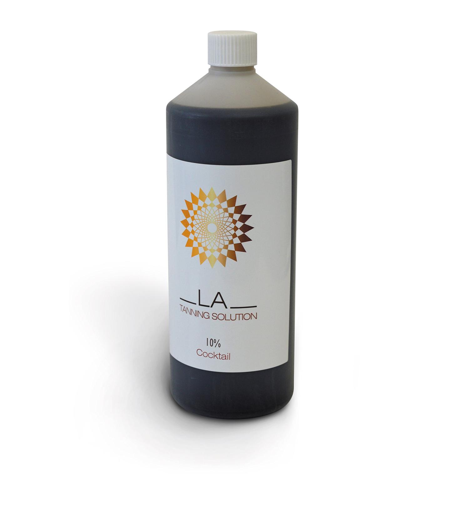 Spray Tanning Solution LA 10% Cocktail- 1 Litre- (Medium Tan) - Buy Online on GoSupps.com